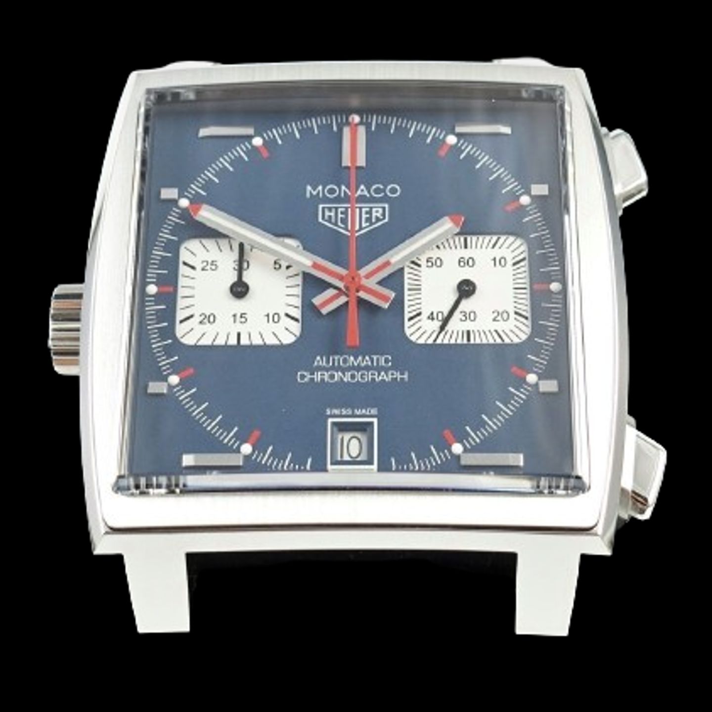 TAG Heuer Monaco Calibre 11 CAW211P.FC6356 (2024) - Blauw wijzerplaat 39mm Staal (1/8)