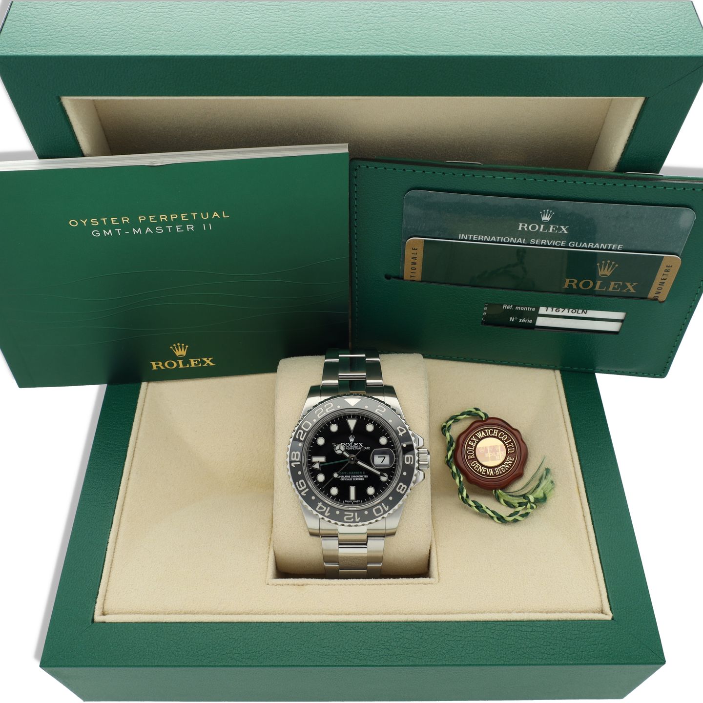 Rolex GMT-Master II 116710LN (2014) - Zwart wijzerplaat 40mm Staal (8/8)