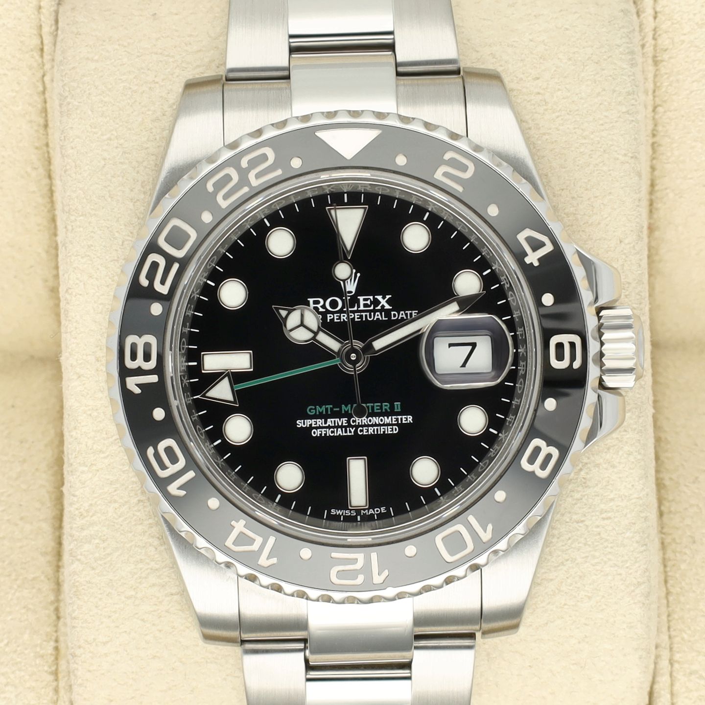 Rolex GMT-Master II 116710LN (2014) - Zwart wijzerplaat 40mm Staal (1/8)