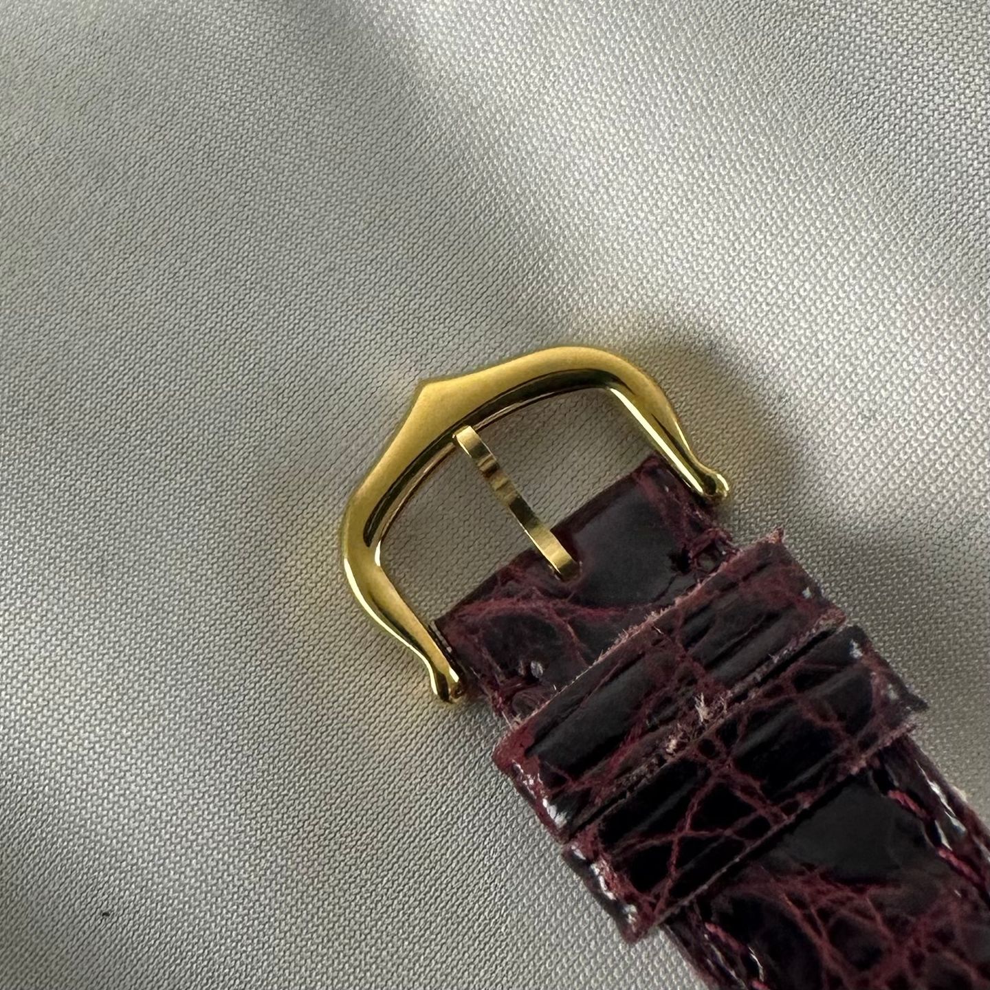 Cartier Tank 5057001 (1990) - Champagne dial 20 mm Gold/Steel case (7/8)