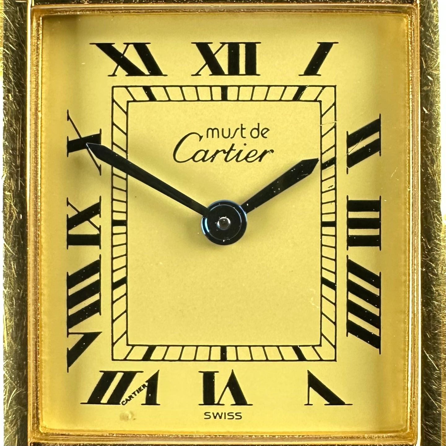 Cartier Tank 5057001 (1990) - Champagne dial 20 mm Gold/Steel case (8/8)