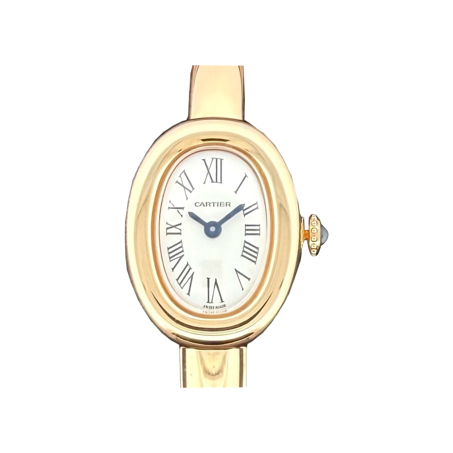 Cartier Baignoire WGBA0079 (2026) - Zilver wijzerplaat 24mm Geelgoud (1/1)