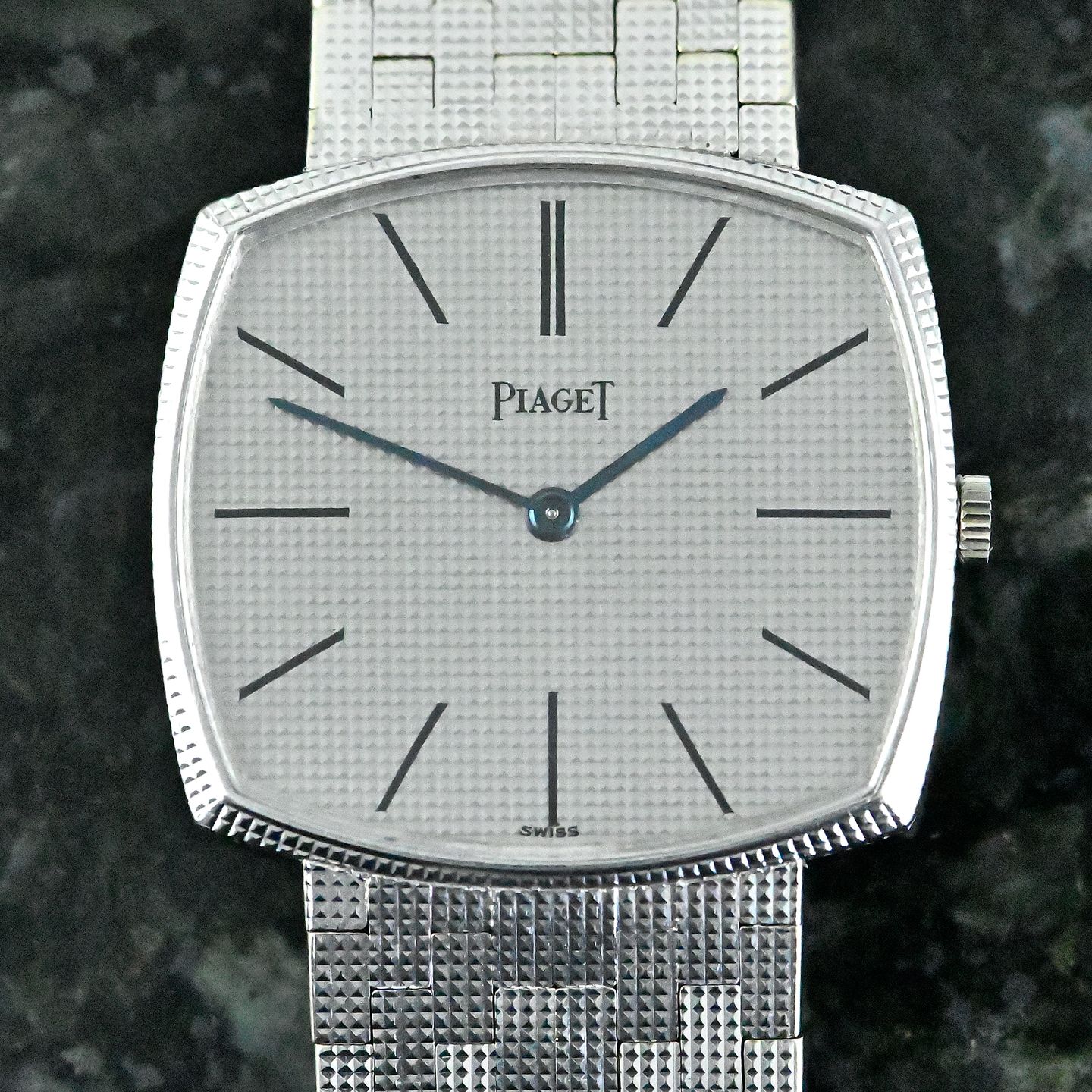 Piaget Vintage 9501 (1971) - Silver dial 29 mm White Gold case (4/8)