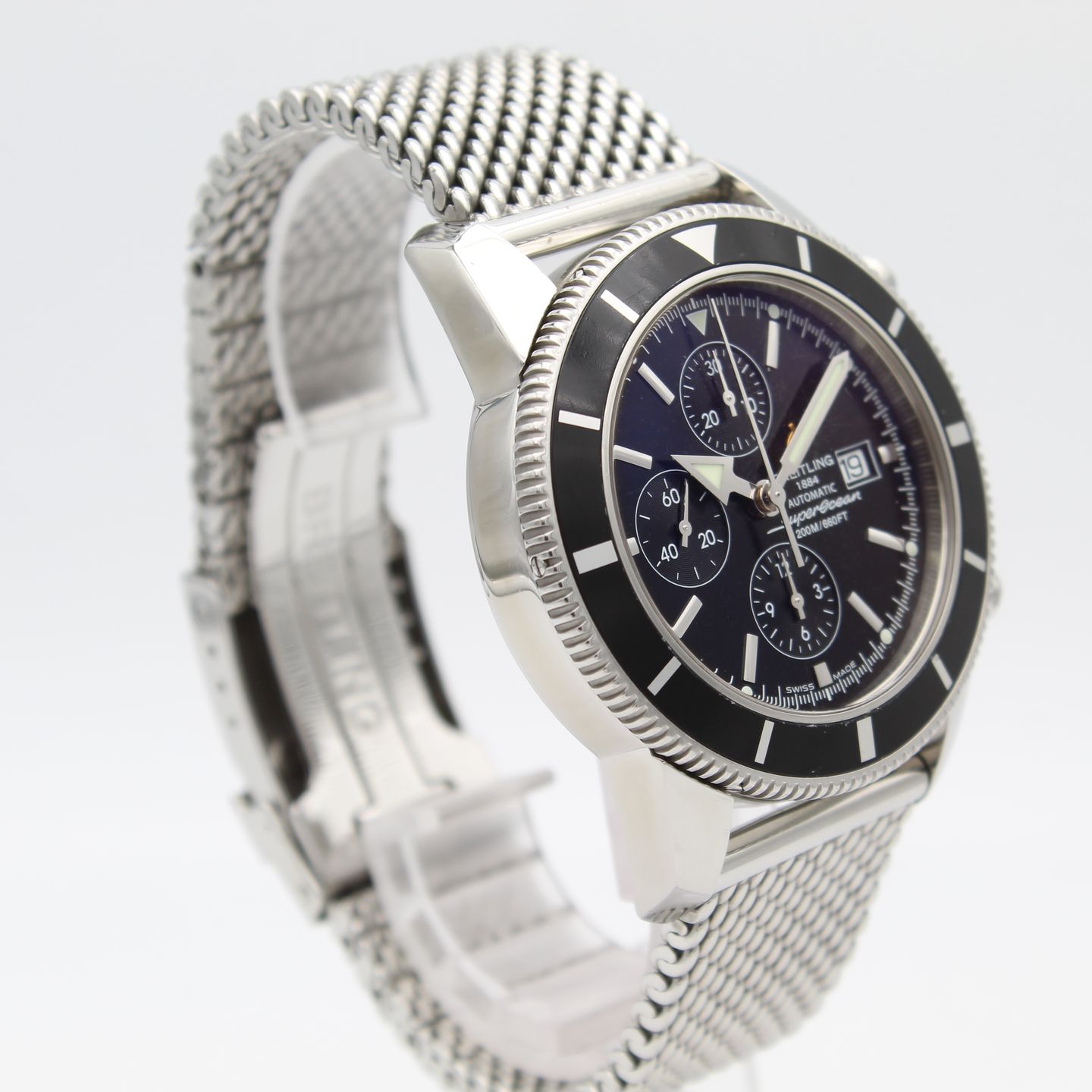 Breitling Superocean Heritage Chronograph A13320 (2013) - Black dial 46 mm Steel case (2/8)