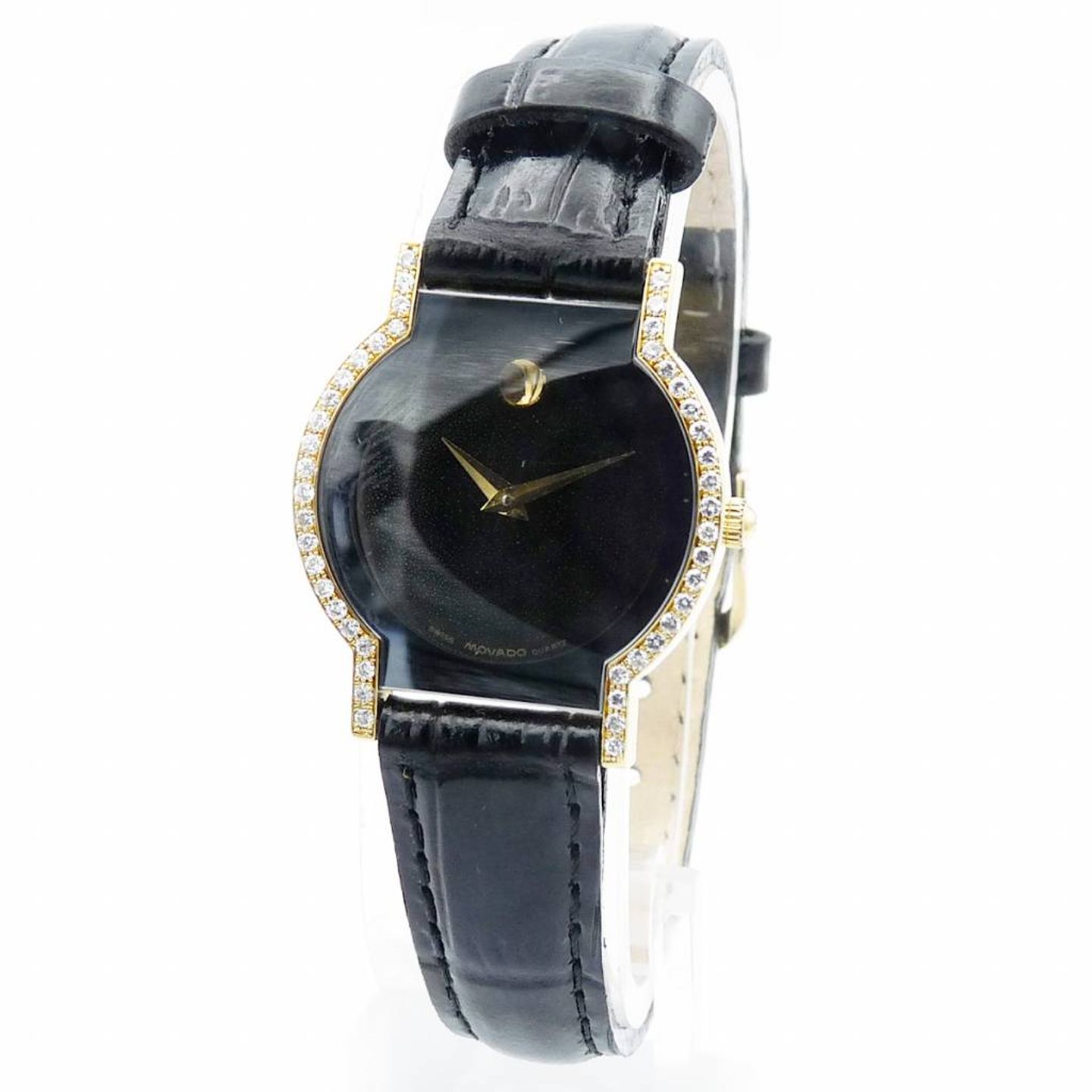 Movado Museum Museum 18kt (Unknown (random serial)) - Black dial Unknown Yellow Gold case (4/4)