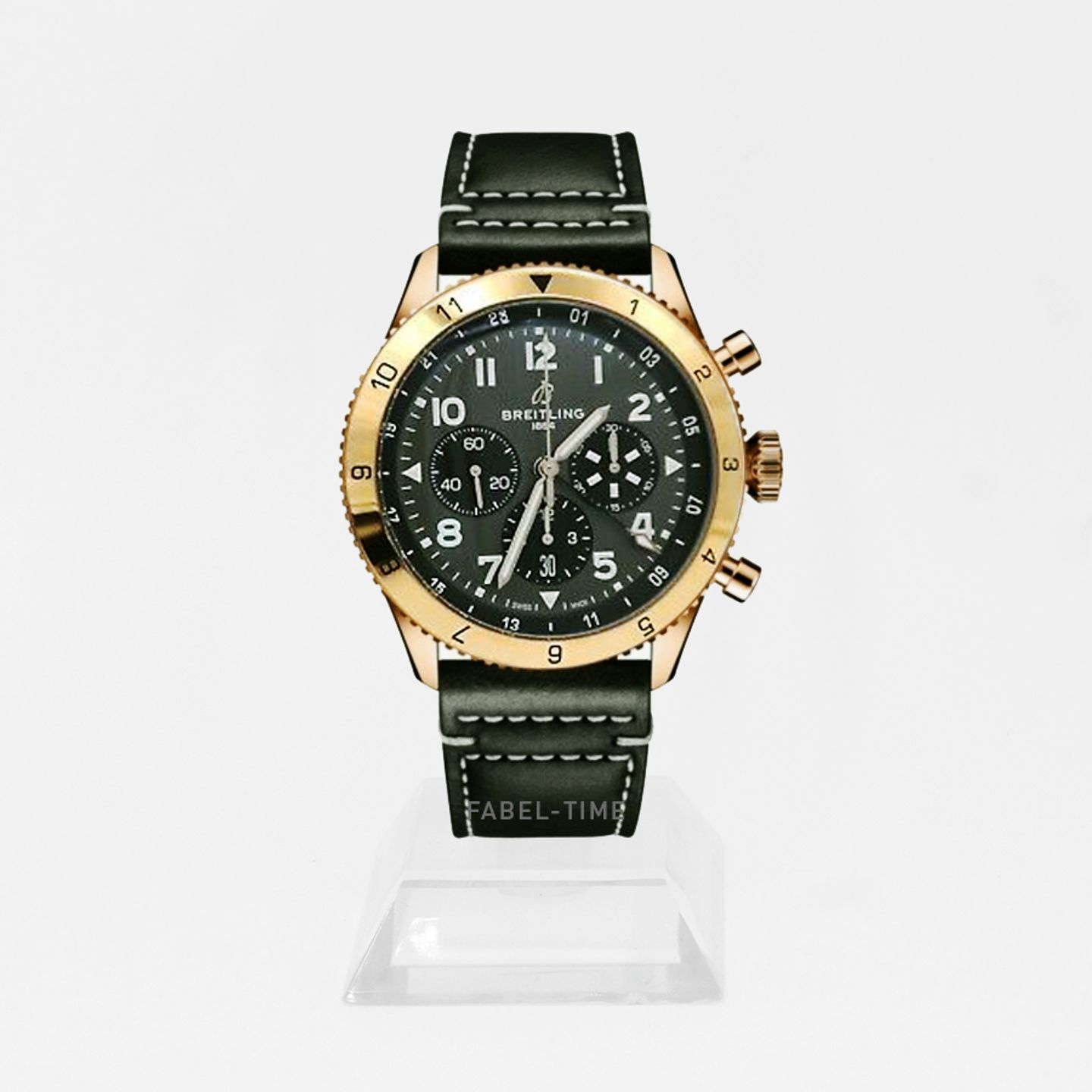 Breitling Super Avi RB04451A1B1X1 (2024) - Grijs wijzerplaat 46mm Roodgoud (1/1)