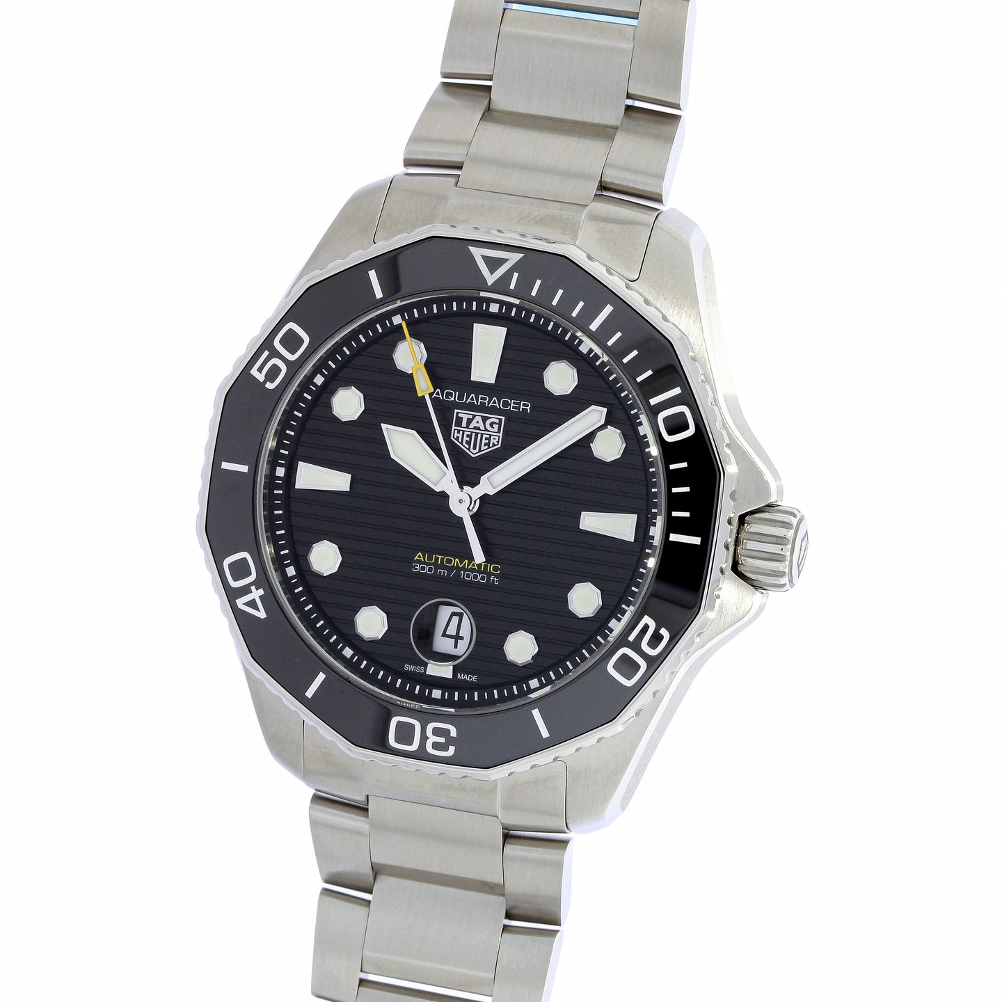 TAG Heuer Aquaracer 300M WBP201A.BA0632 (2024) - Zwart wijzerplaat 43mm Staal (1/8)