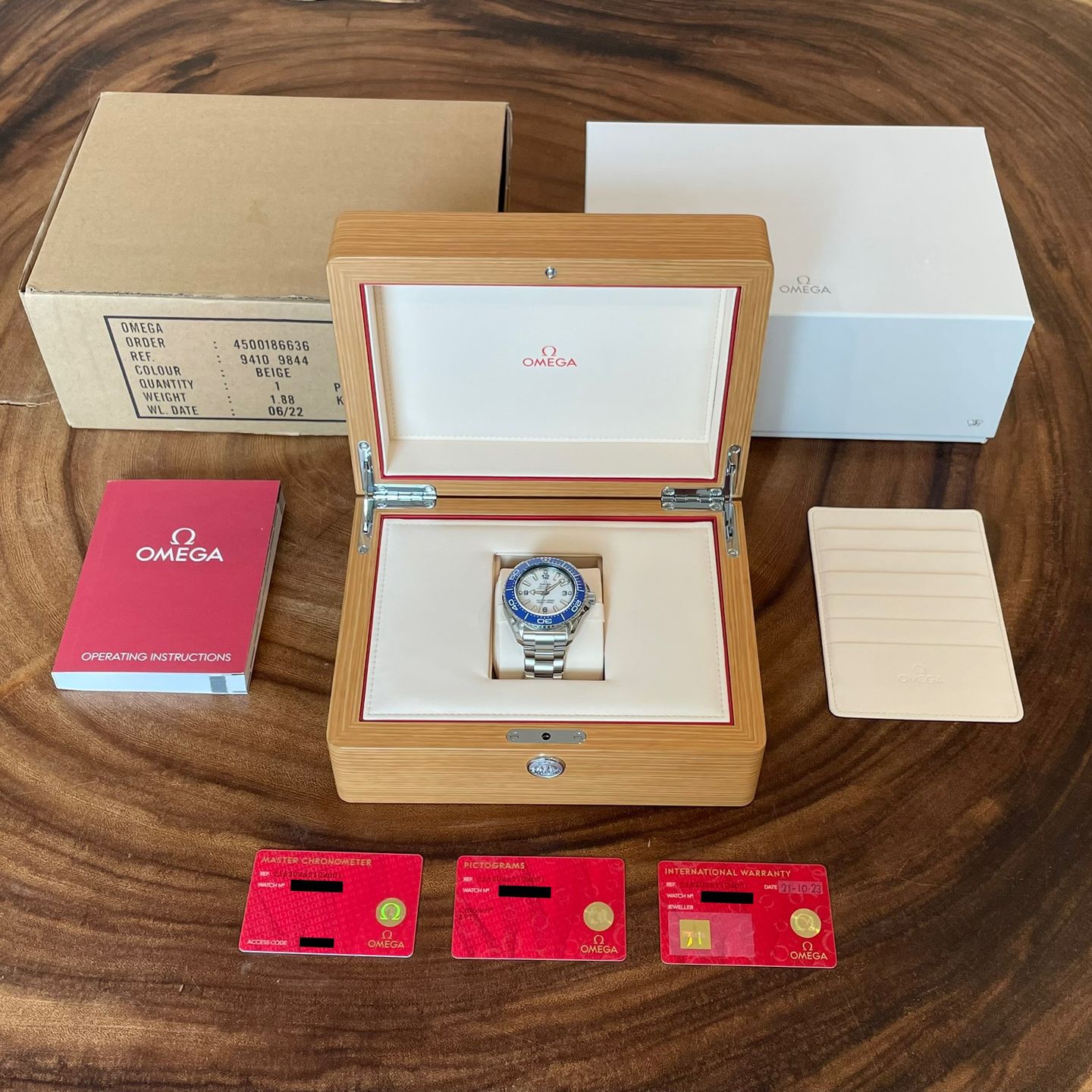 Omega Seamaster Planet Ocean 215.30.46.21.04.001 (2023) - Wit wijzerplaat 46mm Staal (8/8)