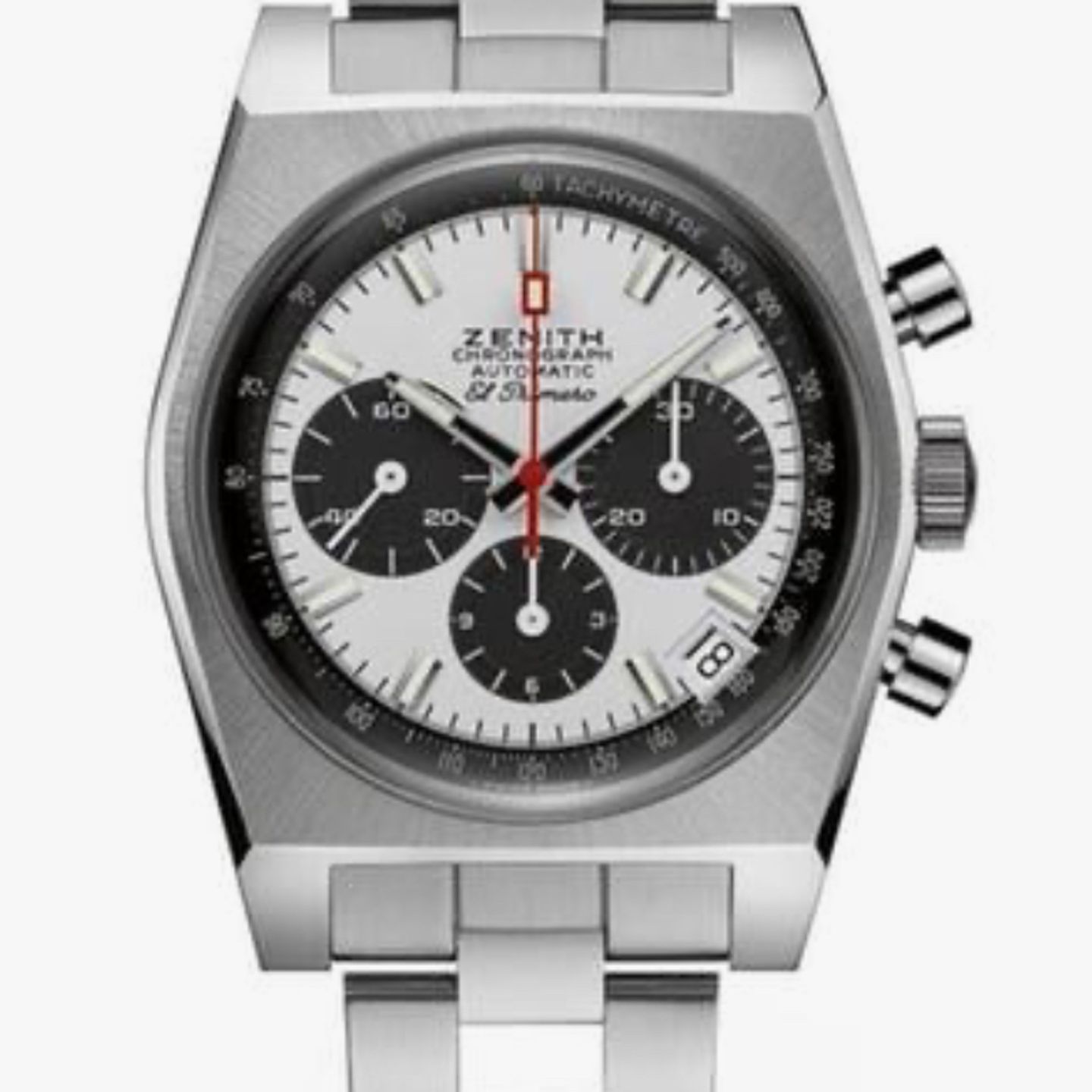 Zenith El Primero Chronomaster 03.A384.400/21.M384 (2024) - Wit wijzerplaat 37mm Staal (1/1)