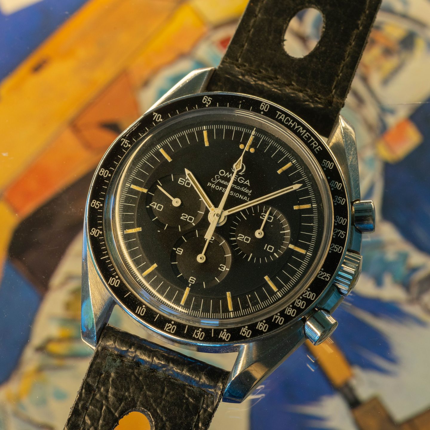 Omega Speedmaster Professional Moonwatch 145.022 69ST (1971) - Zwart wijzerplaat 42mm Staal (2/6)