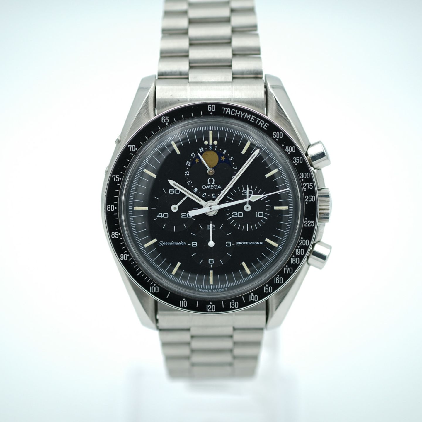 Omega Speedmaster Professional Moonwatch ST 345.0809 (1987) - Zwart wijzerplaat 42mm Staal (5/8)