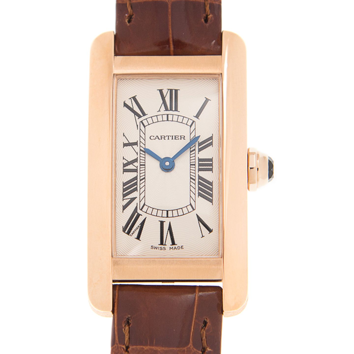 Cartier Tank Américaine W2607456 (2022) - Zilver wijzerplaat 19mm Roségoud (1/1)