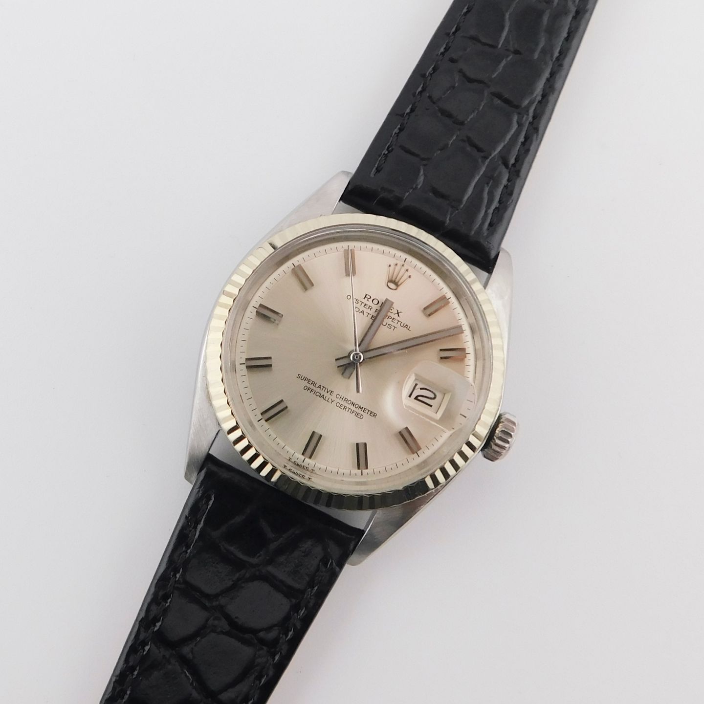 Rolex Datejust 1601 (1972) - Silver dial 36 mm Steel case (1/5)