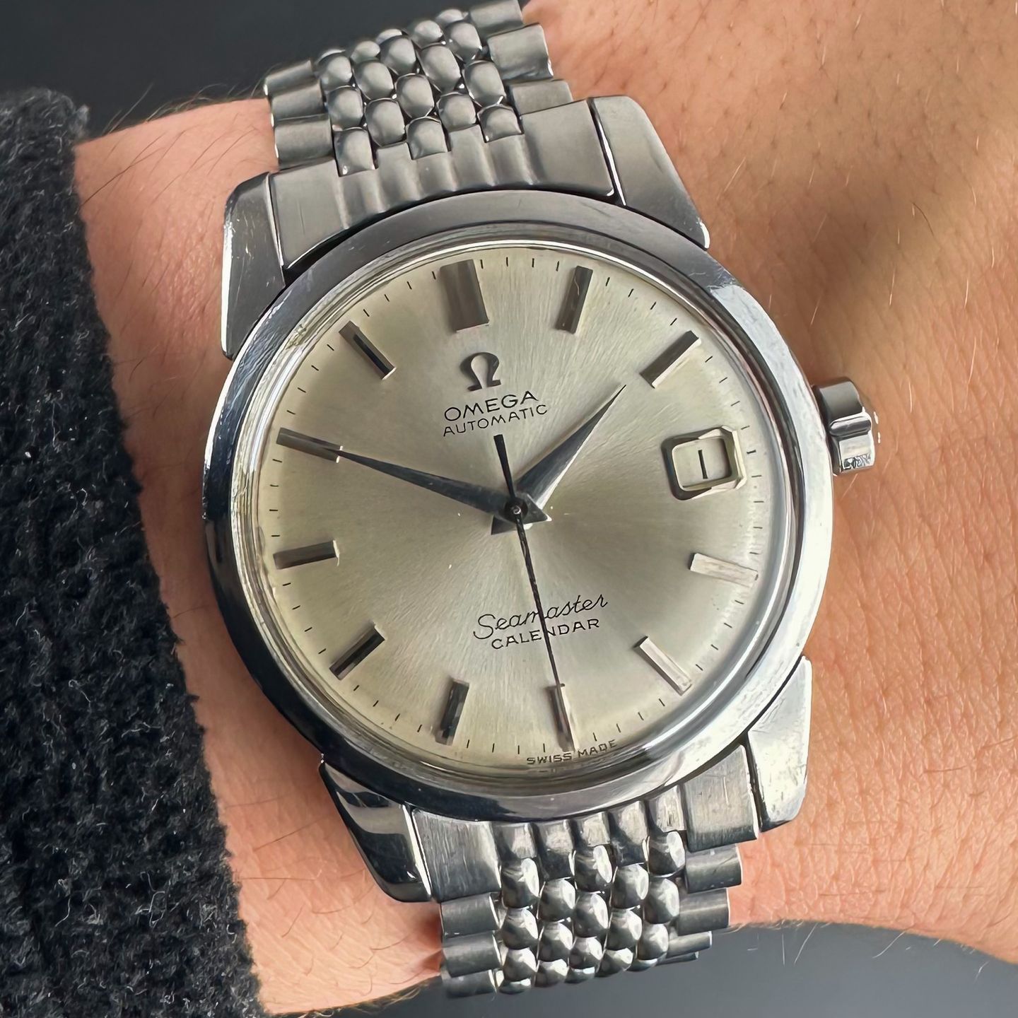 Omega Seamaster 2922 (1958) - White dial 34 mm Steel case (2/8)