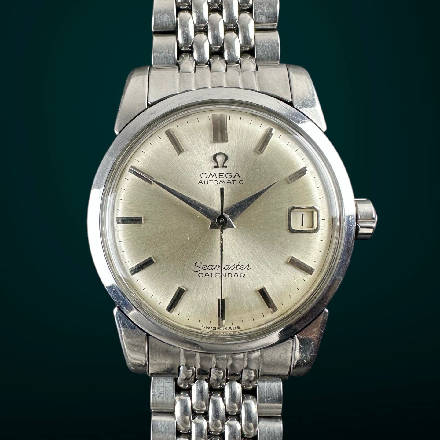 Omega Seamaster 2922 (1958) - White dial 34 mm Steel case (1/8)