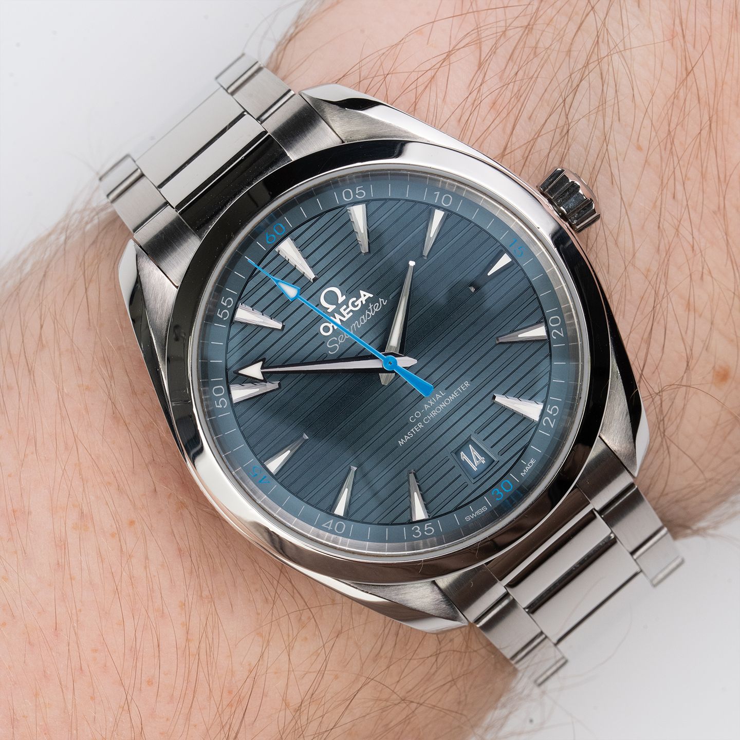 Omega Seamaster Aqua Terra 220.10.41.21.03.002 (2021) - Blue dial 41 mm Steel case (2/7)