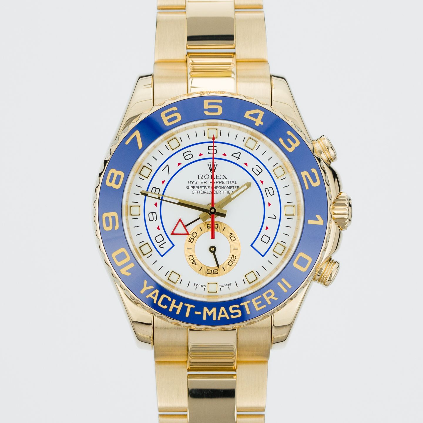 Rolex Yacht-Master II 116688 (2008) - White dial 44 mm Yellow Gold case (1/8)