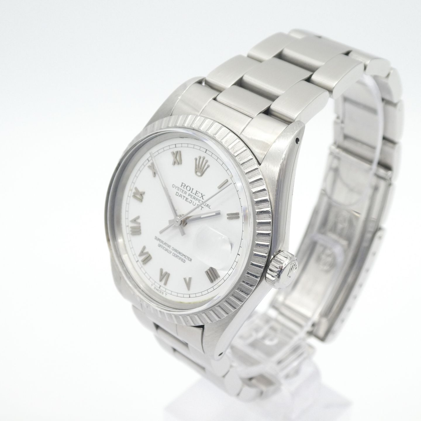 Rolex Datejust 36 16030 (1987) - Wit wijzerplaat 44mm Staal (2/8)