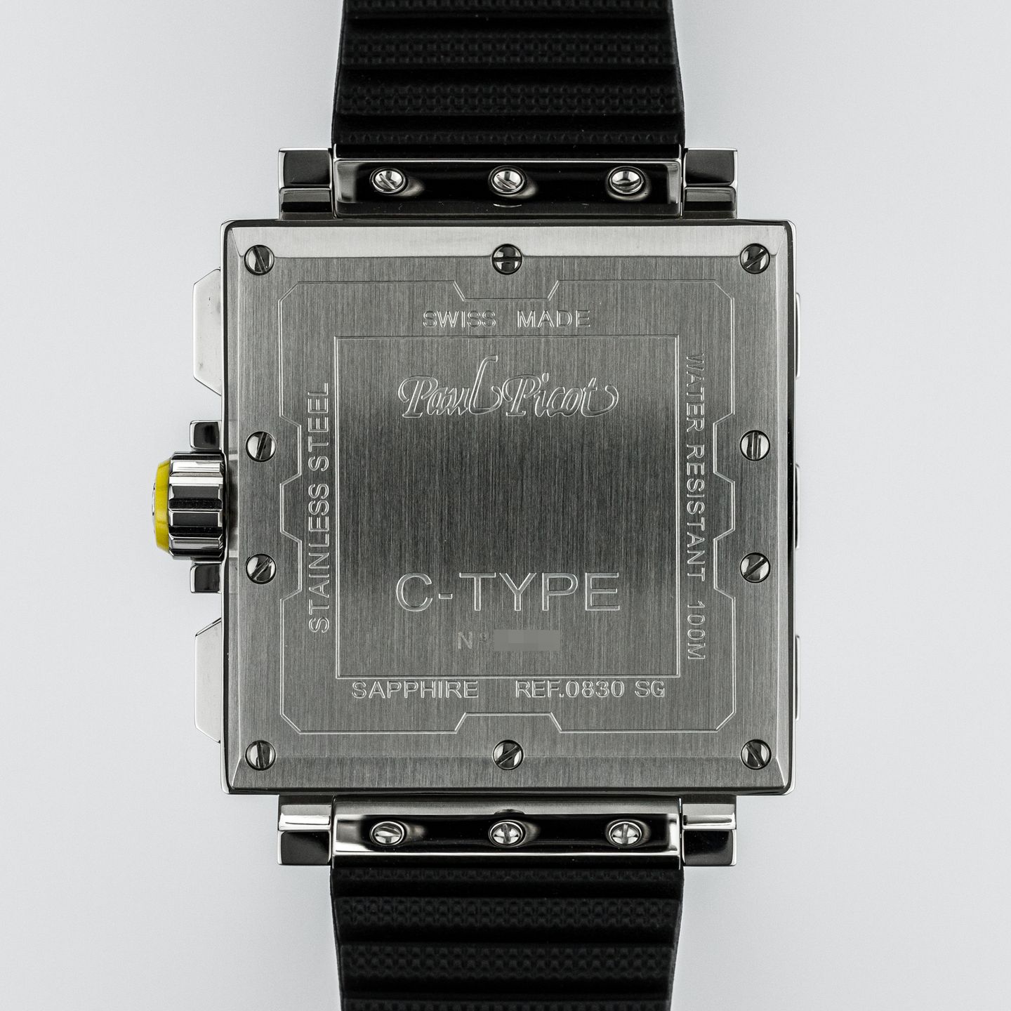 Paul Picot C-Type P0830.SG.5010.3301 (Unknown (random serial)) - Black dial 42 mm Steel case (4/8)