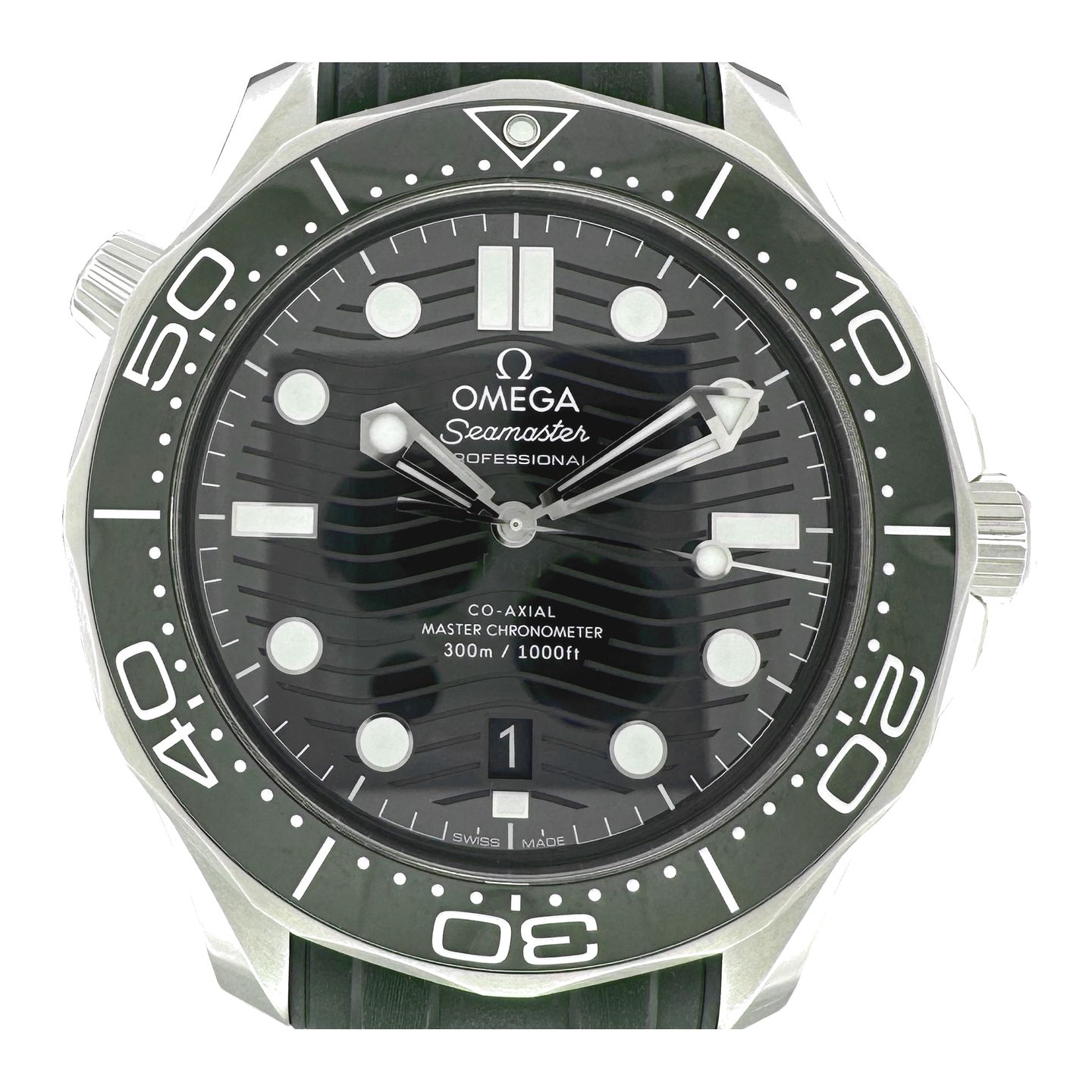 Omega Seamaster Diver 300 M 210.32.42.20.10.001 (2024) - Green dial 42 mm Steel case (1/8)