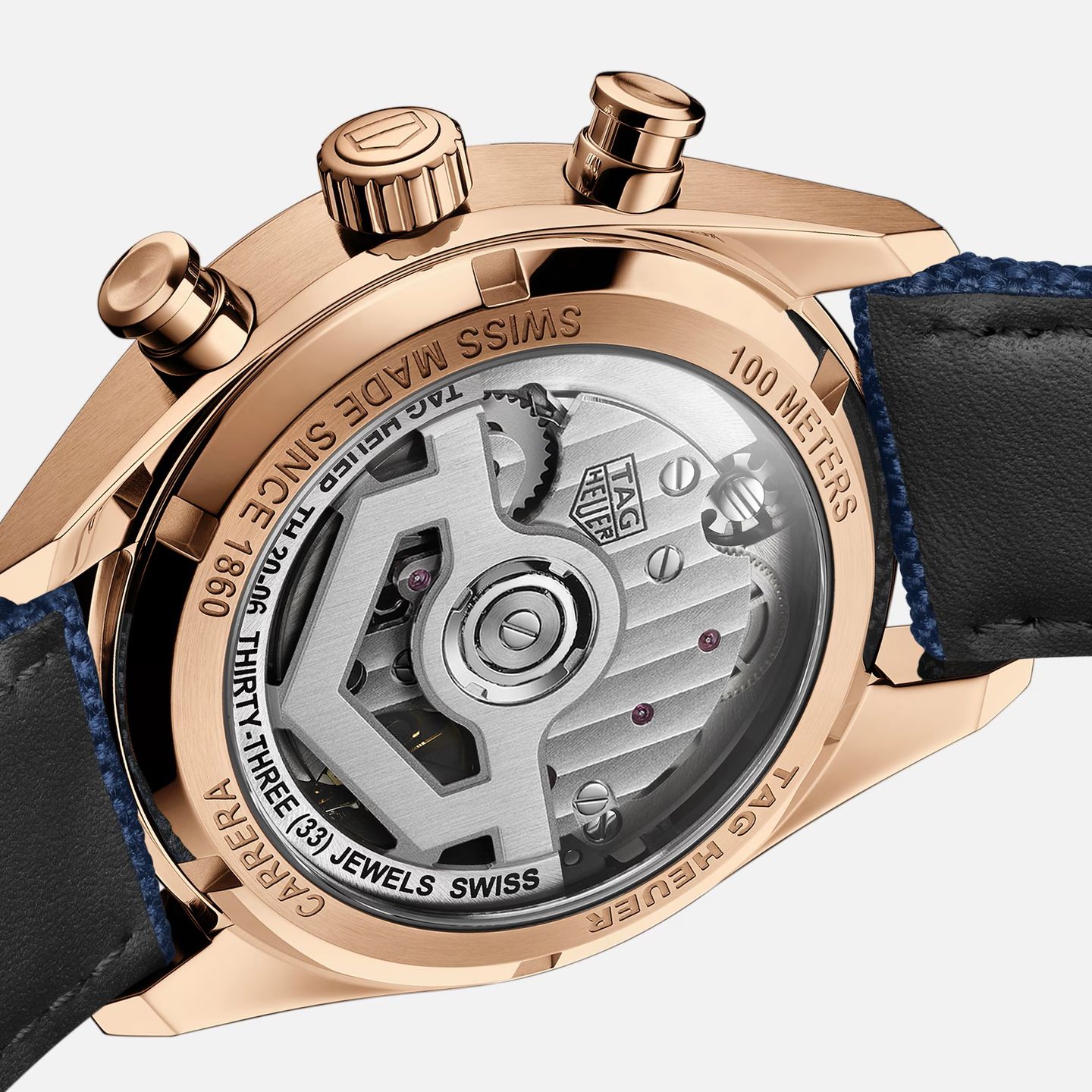 TAG Heuer Carrera CBS2241.FN8023 (2025) - Blue dial 39 mm Rose Gold case (2/5)