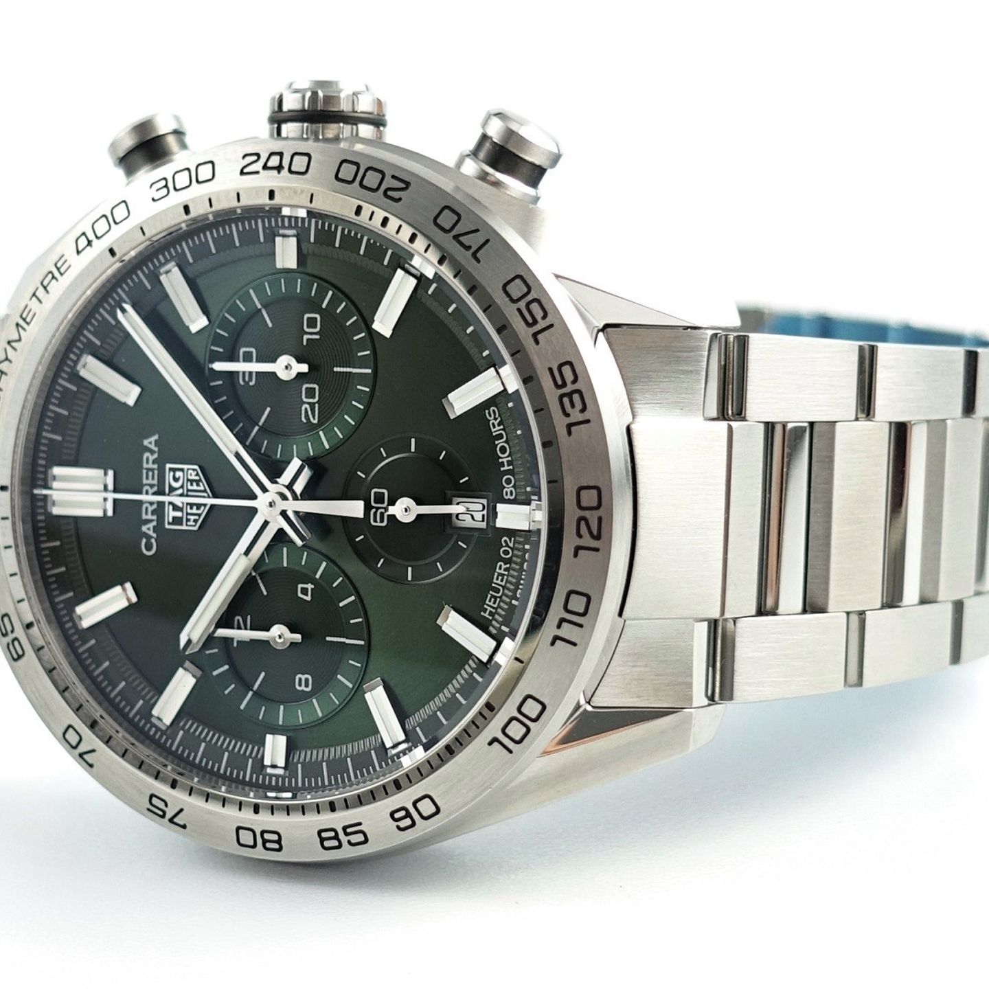 TAG Heuer Carrera CBN2A10.BA0643 (2023) - Groen wijzerplaat 44mm Staal (5/8)