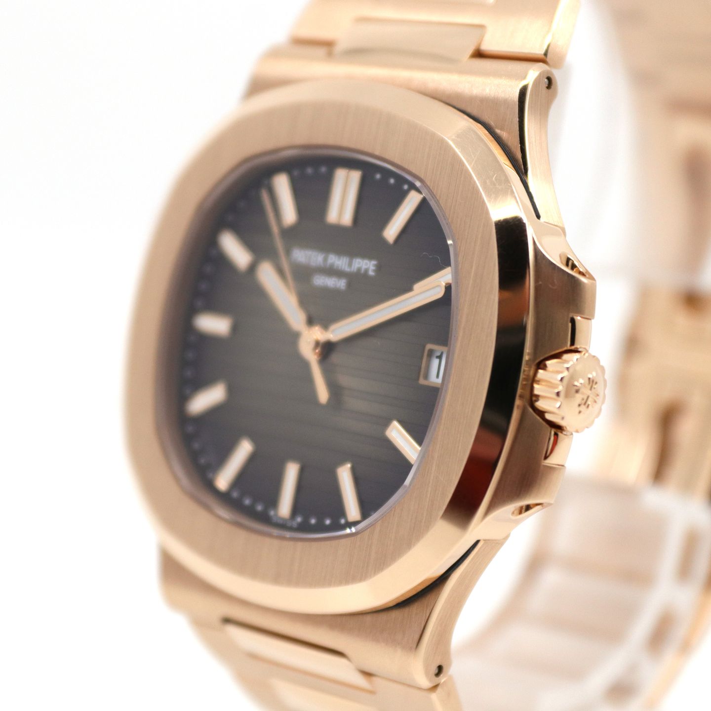 Patek Philippe Nautilus 5711/1R-001 (2019) - Bruin wijzerplaat 40mm Roségoud (8/8)