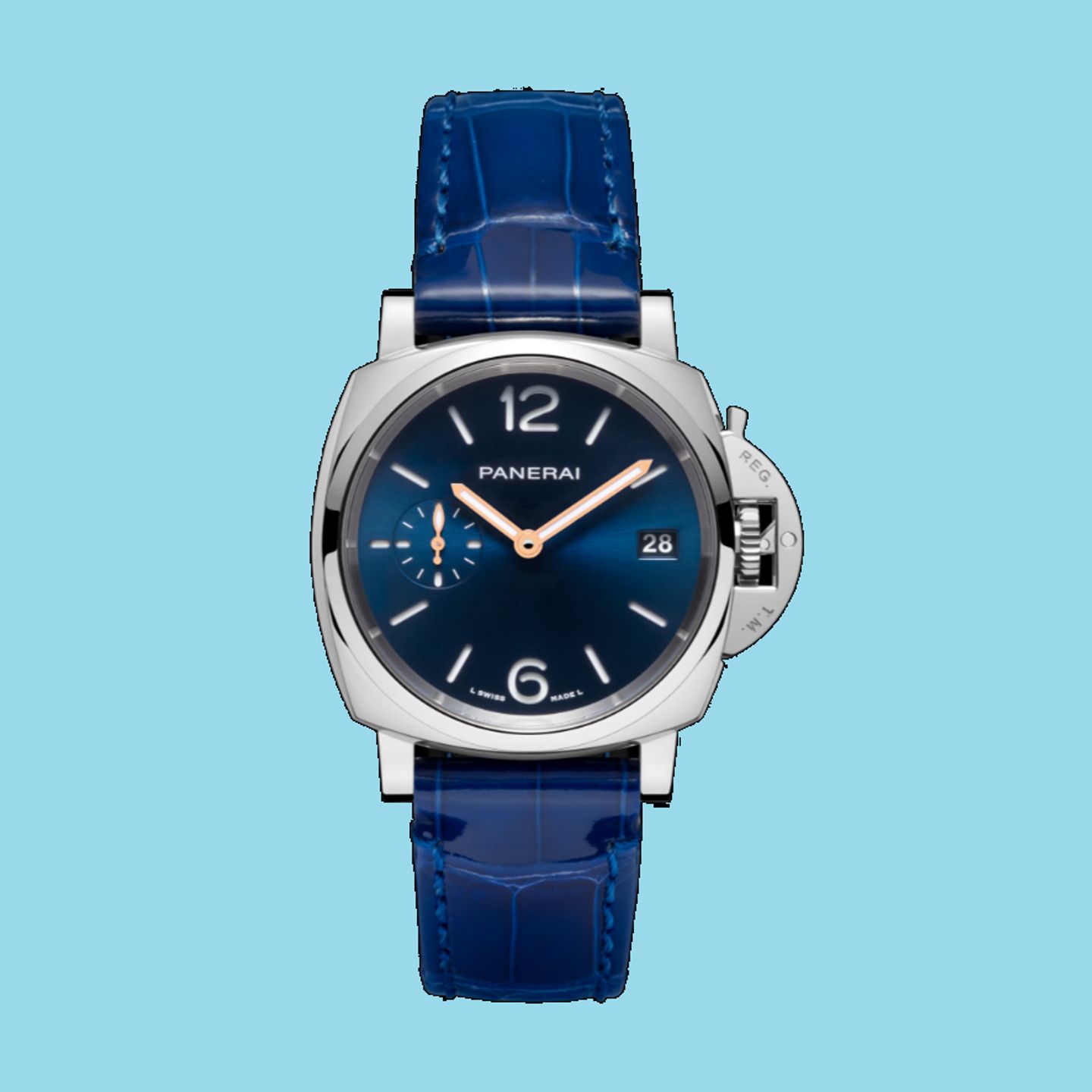 Panerai Luminor Due PAM01273 (2024) - Blauw wijzerplaat 38mm Staal (1/1)