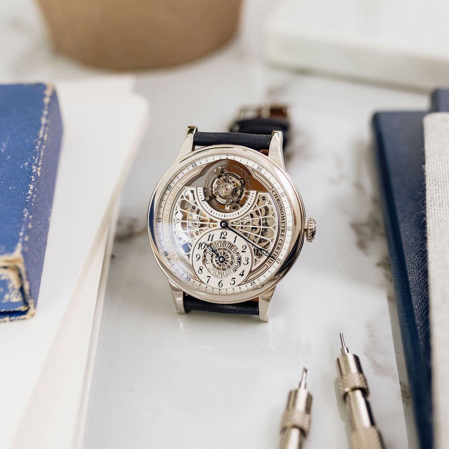 L. Leroy Osmior Tourbillon Régulateur Squelette OTRS - (3/6)