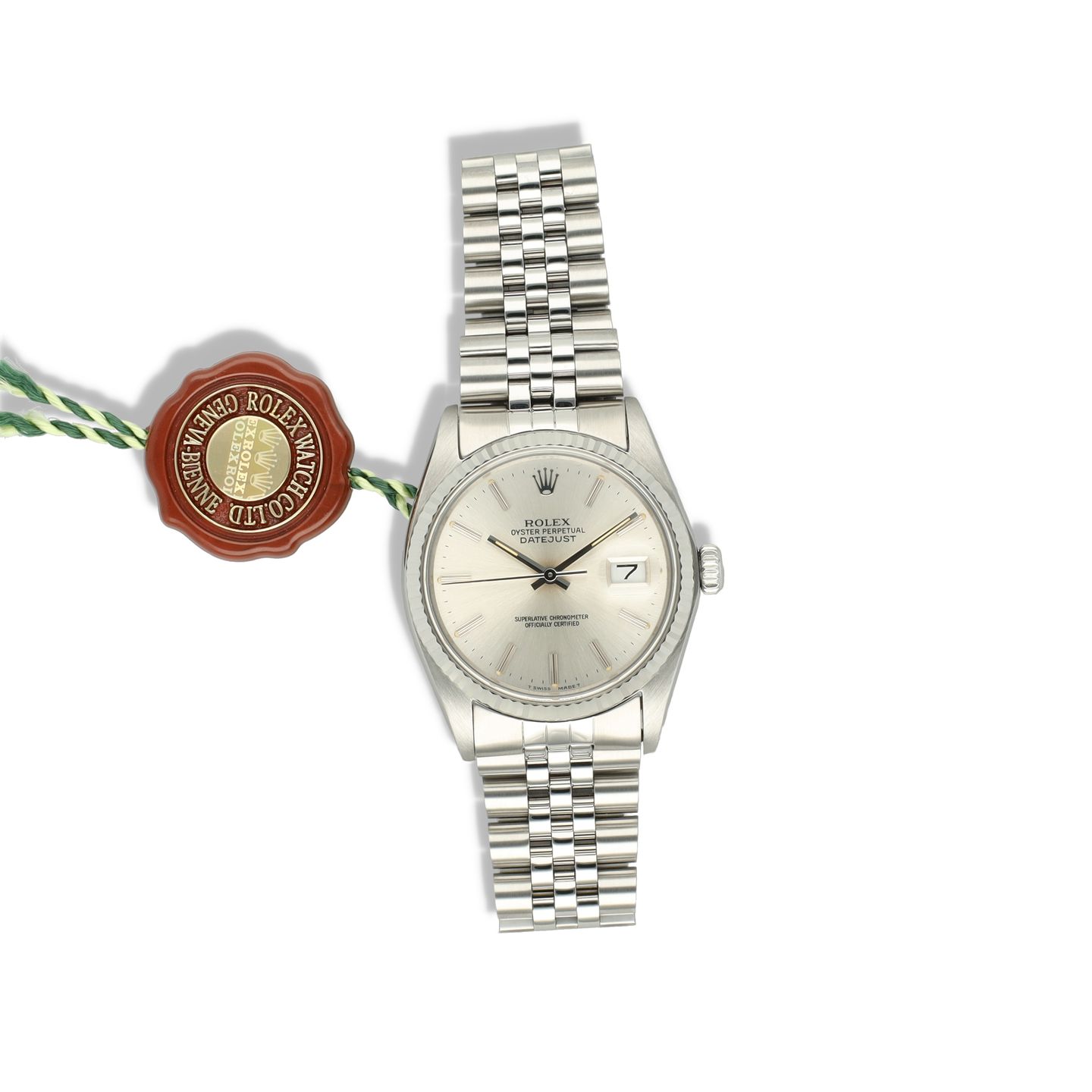 Rolex Datejust 36 Datejust 36 / 16014 / 1987 / Box & Papers / 24 Months Warranty (1987) - Zilver wijzerplaat 36mm Staal (7/8)