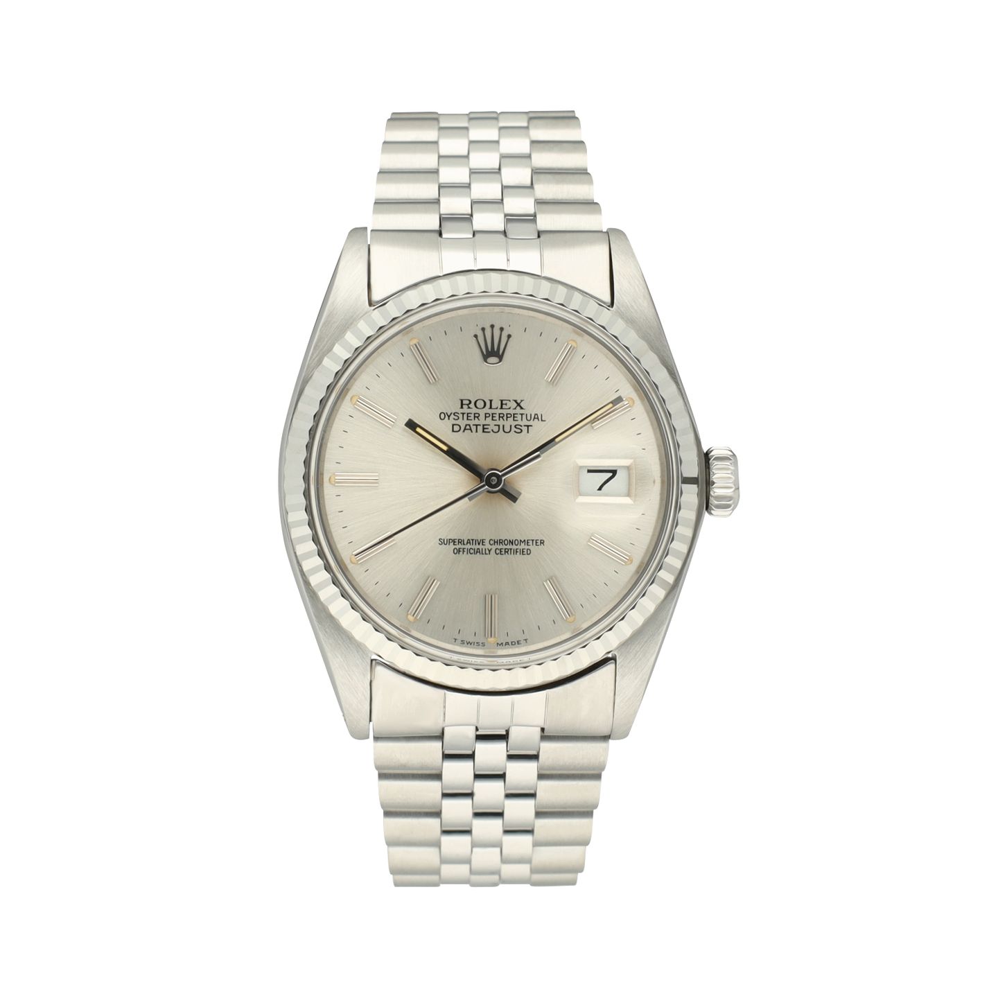 Rolex Datejust 36 Datejust 36 / 16014 / 1987 / Box & Papers / 24 Months Warranty (1987) - Zilver wijzerplaat 36mm Staal (2/8)