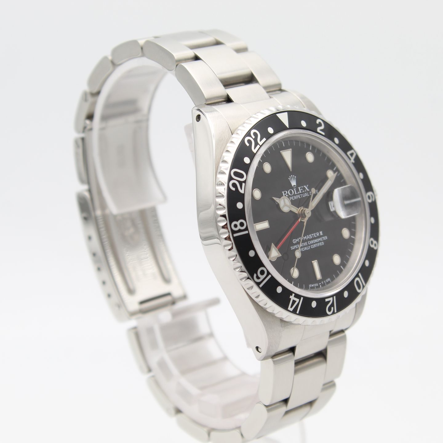 Rolex GMT-Master II 16710LN (1989) - Zwart wijzerplaat 40mm Staal (2/8)