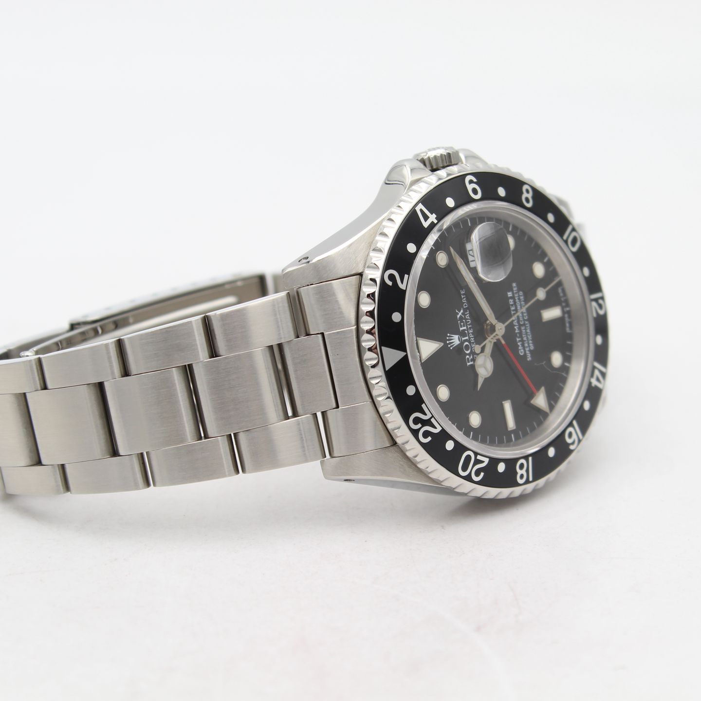 Rolex GMT-Master II 16710LN (1989) - Zwart wijzerplaat 40mm Staal (7/8)