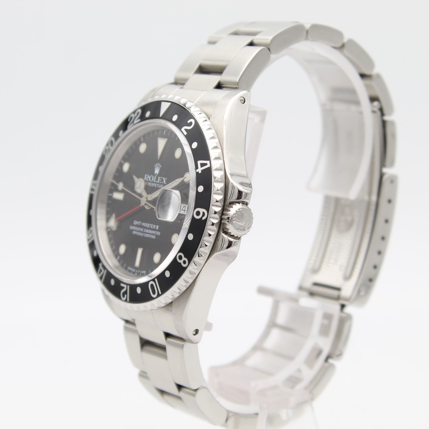 Rolex GMT-Master II 16710LN (1989) - Zwart wijzerplaat 40mm Staal (3/8)