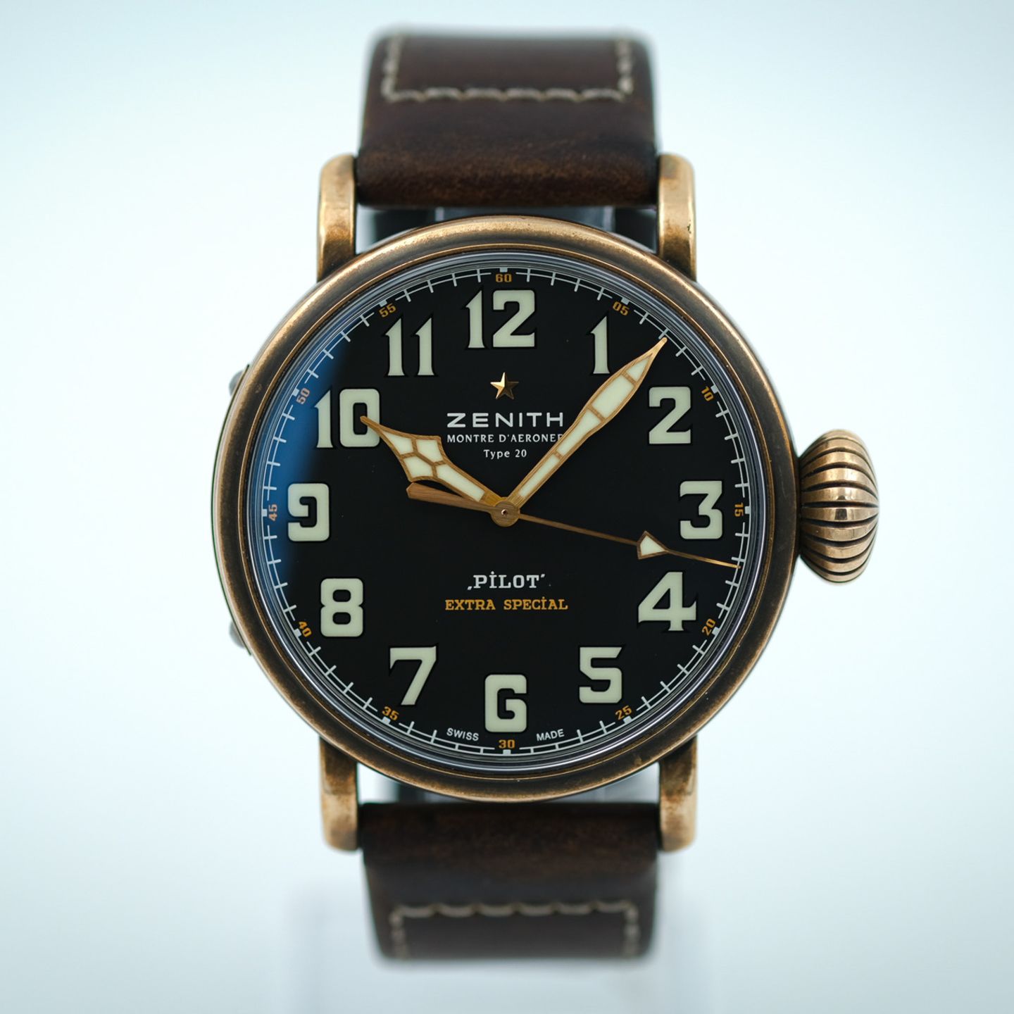 Zenith Pilot Type 20 Extra Special 29.2430.679/21.C753 (2015) - Black dial 45 mm Bronze case (5/8)