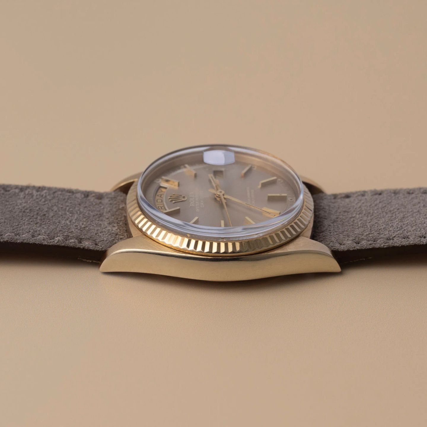 Rolex Day-Date 1803 (1974) - Grey dial 36 mm Yellow Gold case (5/7)