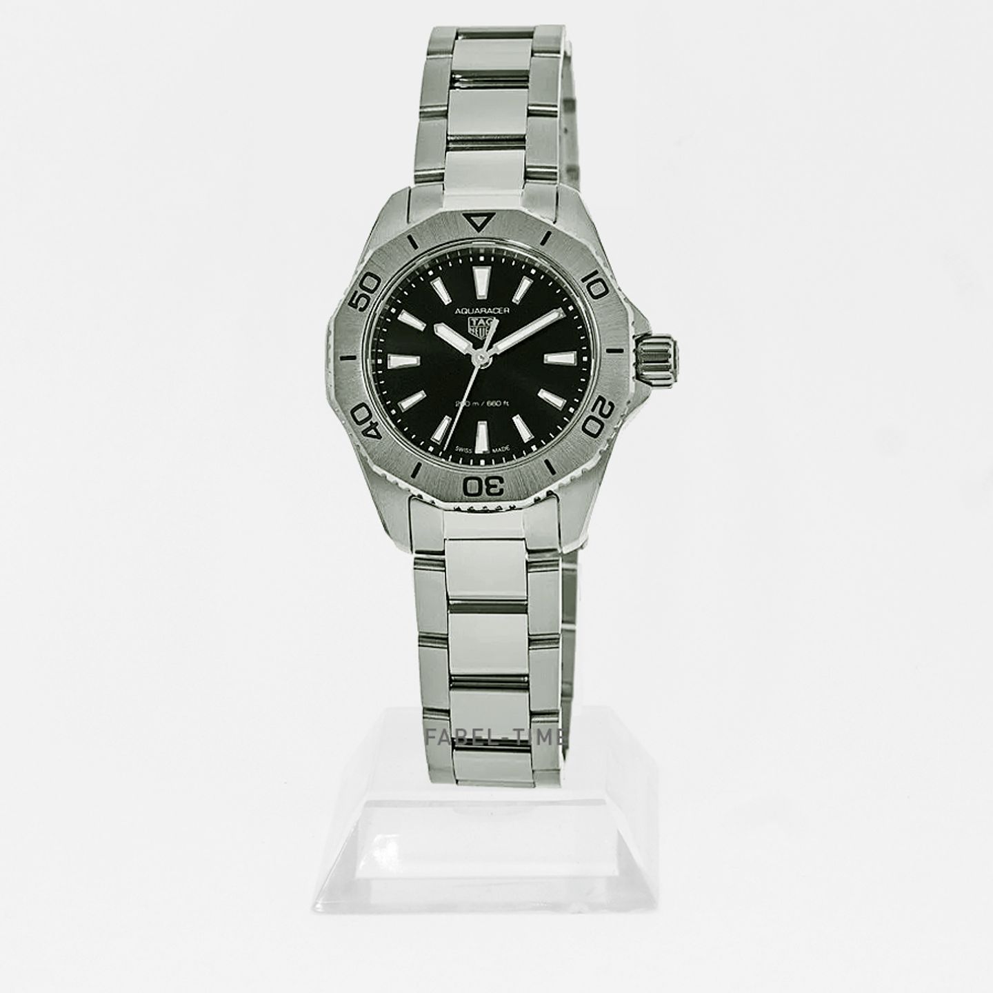 TAG Heuer Aquaracer Lady WBP1410.BA0622 (2024) - Zwart wijzerplaat 30mm Staal (1/1)