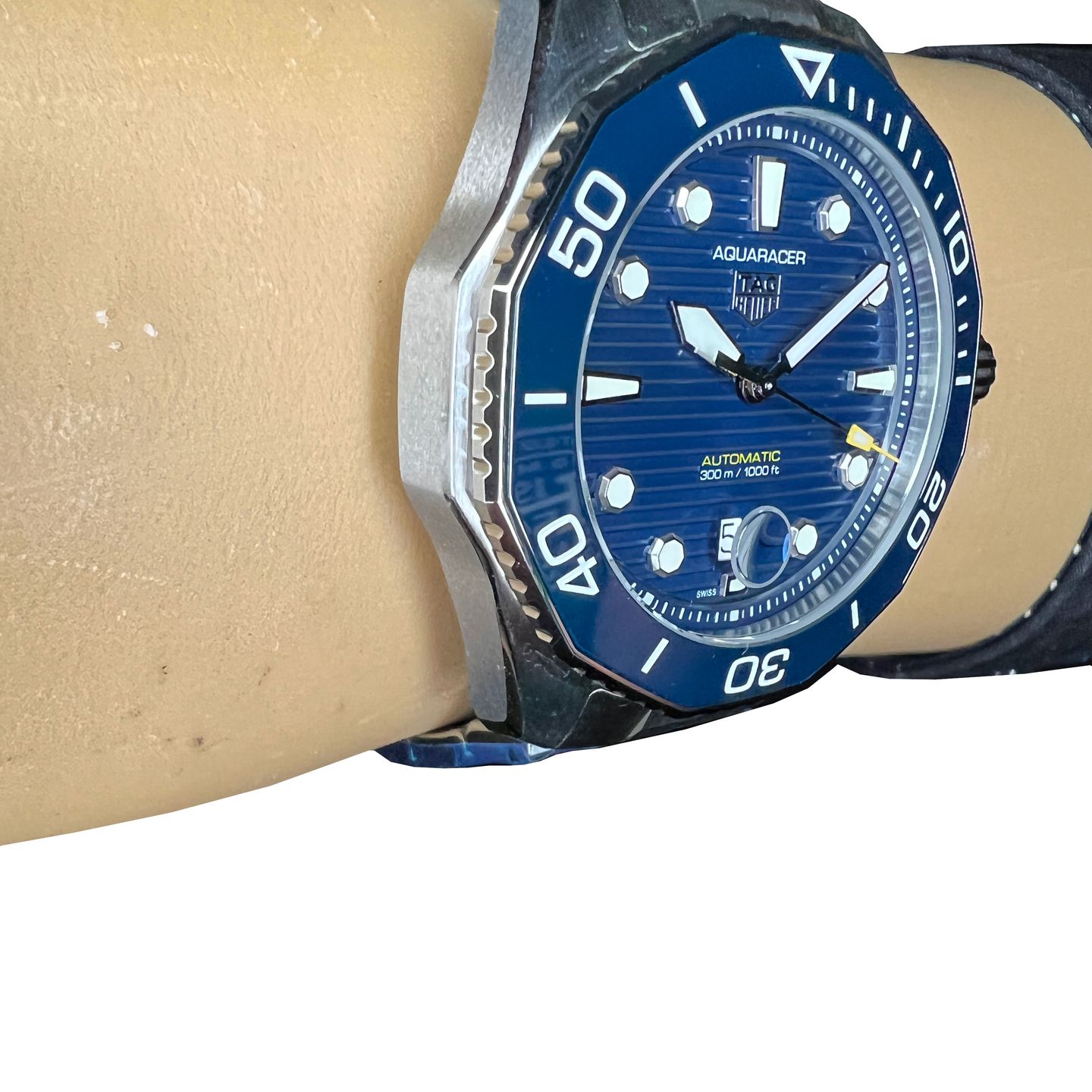 TAG Heuer Aquaracer 300M WBP201B.BA0632 (2024) - Blauw wijzerplaat 43mm Staal (6/8)