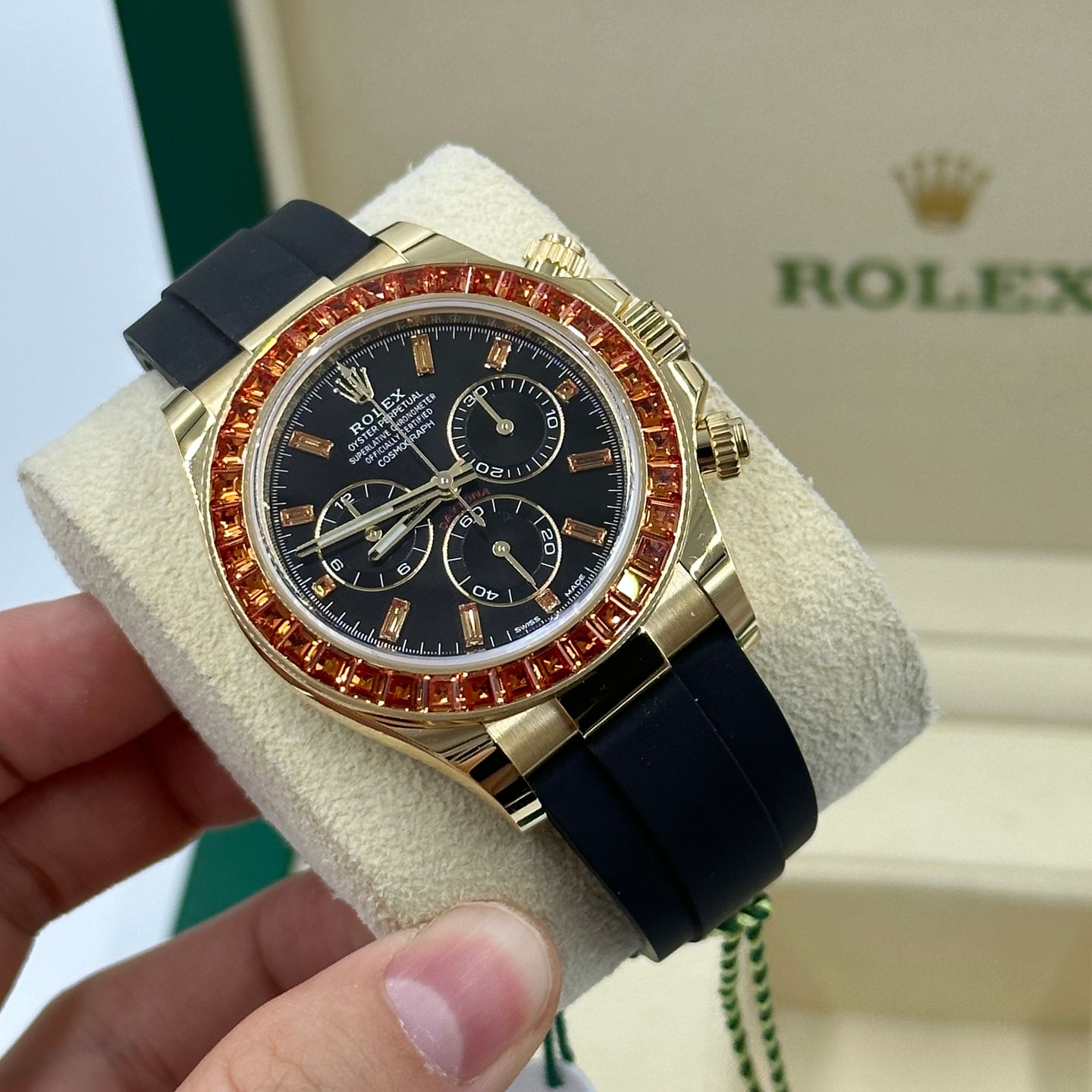 Rolex Daytona 116588SACO (2023) - Zwart wijzerplaat 40mm Geelgoud (5/8)