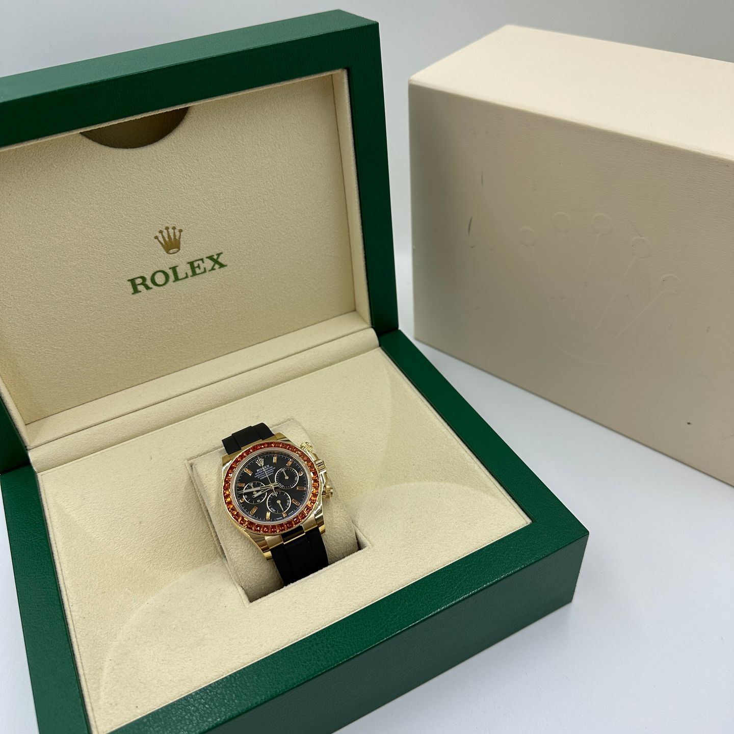 Rolex Daytona 116588SACO (2023) - Zwart wijzerplaat 40mm Geelgoud (3/8)