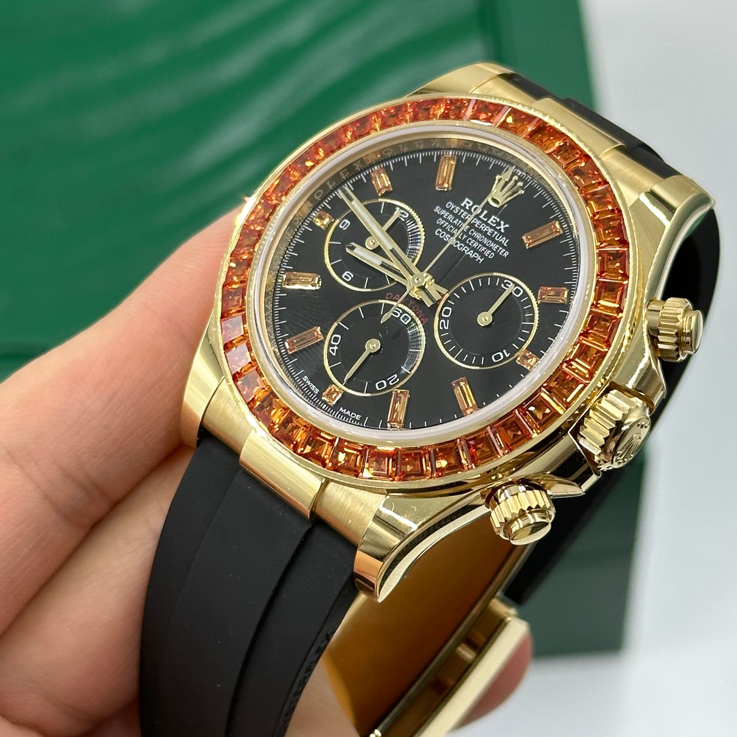 Rolex Daytona 116588SACO (2023) - Black dial 40 mm Yellow Gold case (8/8)