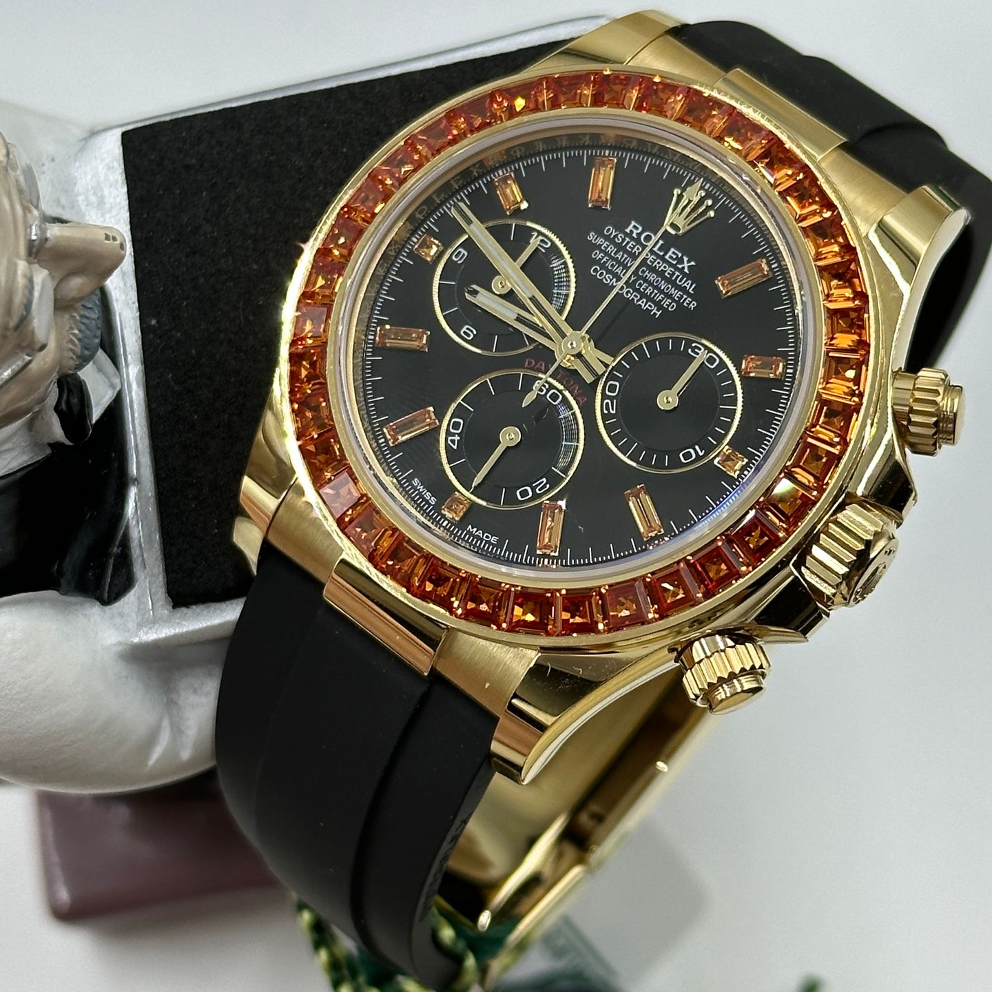 Rolex Daytona 116588SACO (2023) - Zwart wijzerplaat 40mm Geelgoud (1/8)