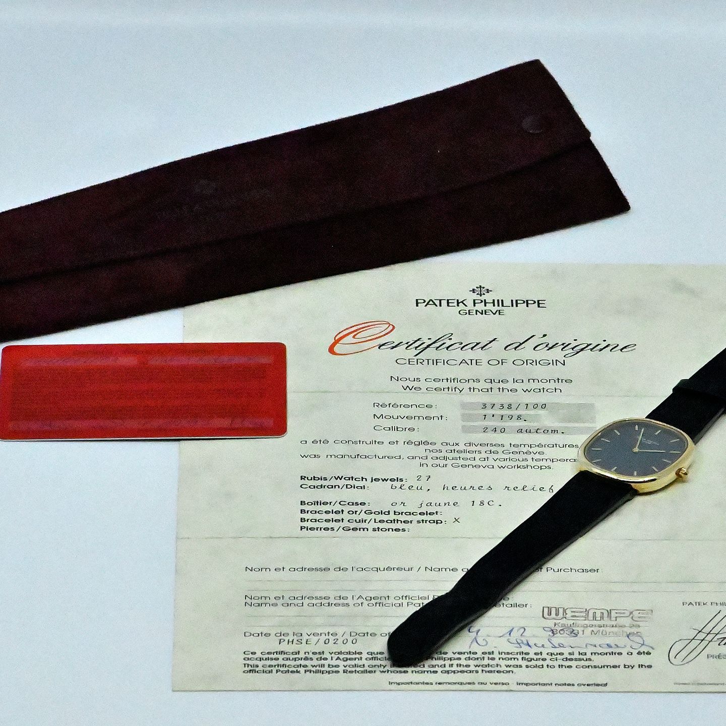 Patek Philippe Golden Ellipse 3738 - (3/8)