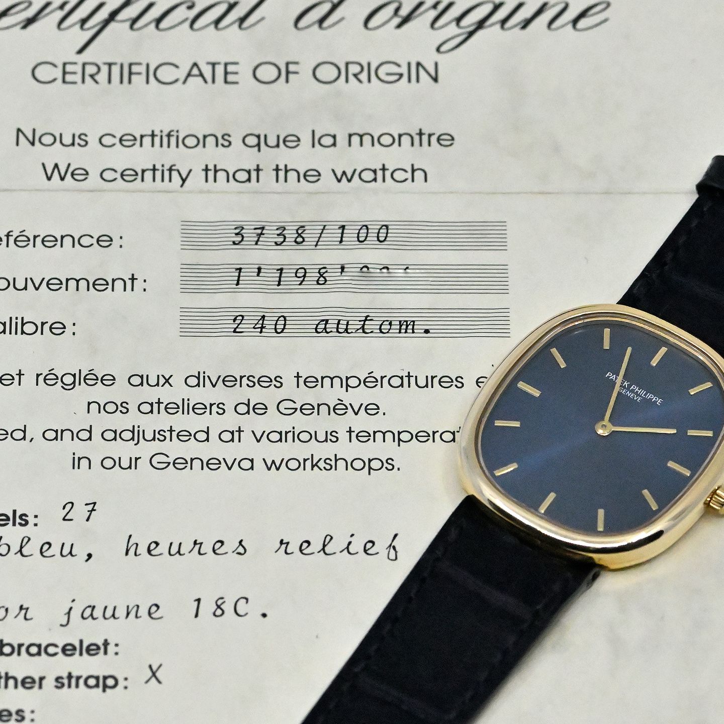 Patek Philippe Golden Ellipse 3738 - (7/8)