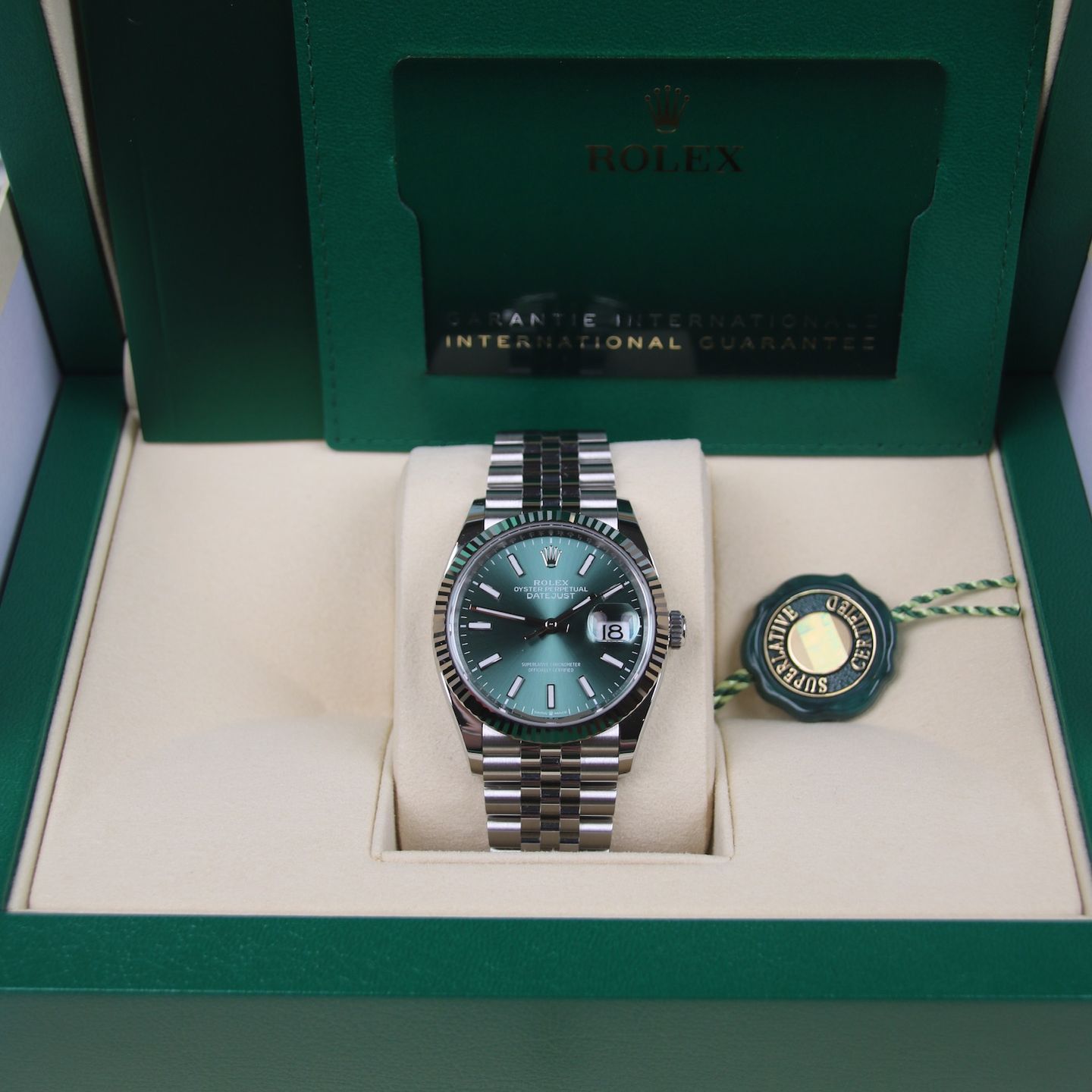 Rolex Datejust 36 126234 (2024) - Groen wijzerplaat 36mm Staal (5/6)