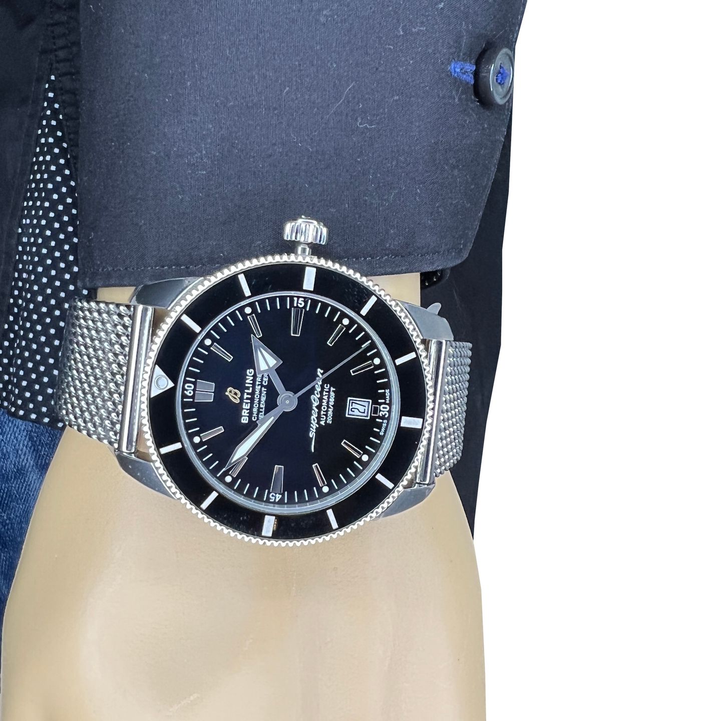 Breitling Superocean Heritage II 46 AB2020121B1A1 (2024) - Black dial 46 mm Steel case (7/8)