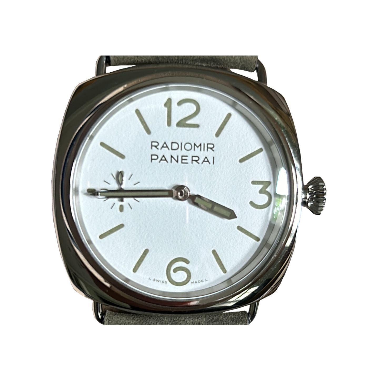 Panerai Radiomir 8 Days PAM01384 (2024) - Wit wijzerplaat 45mm Staal (1/8)