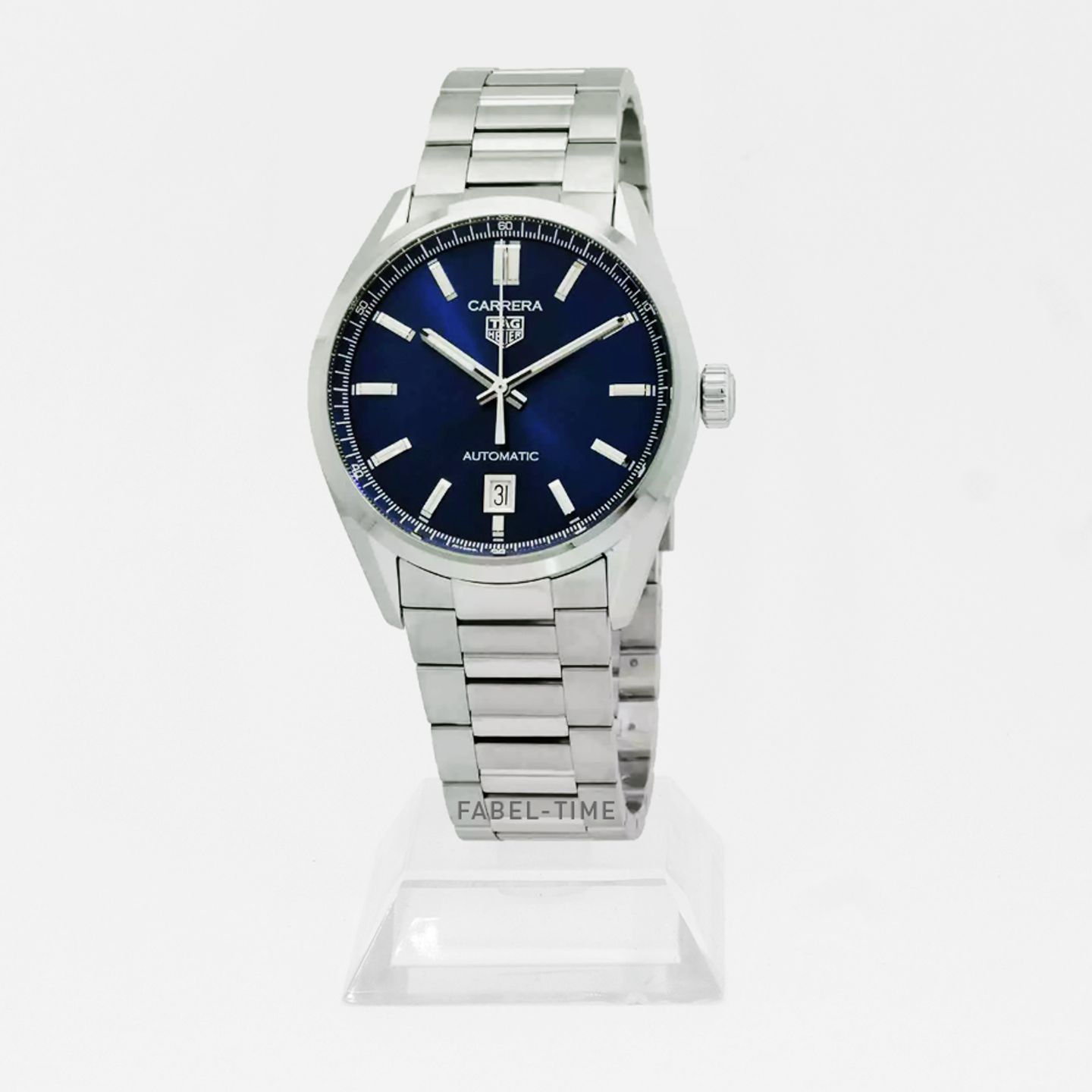 TAG Heuer Carrera Calibre 5 WBN2112.BA0639 (2024) - Blauw wijzerplaat 39mm Staal (1/1)