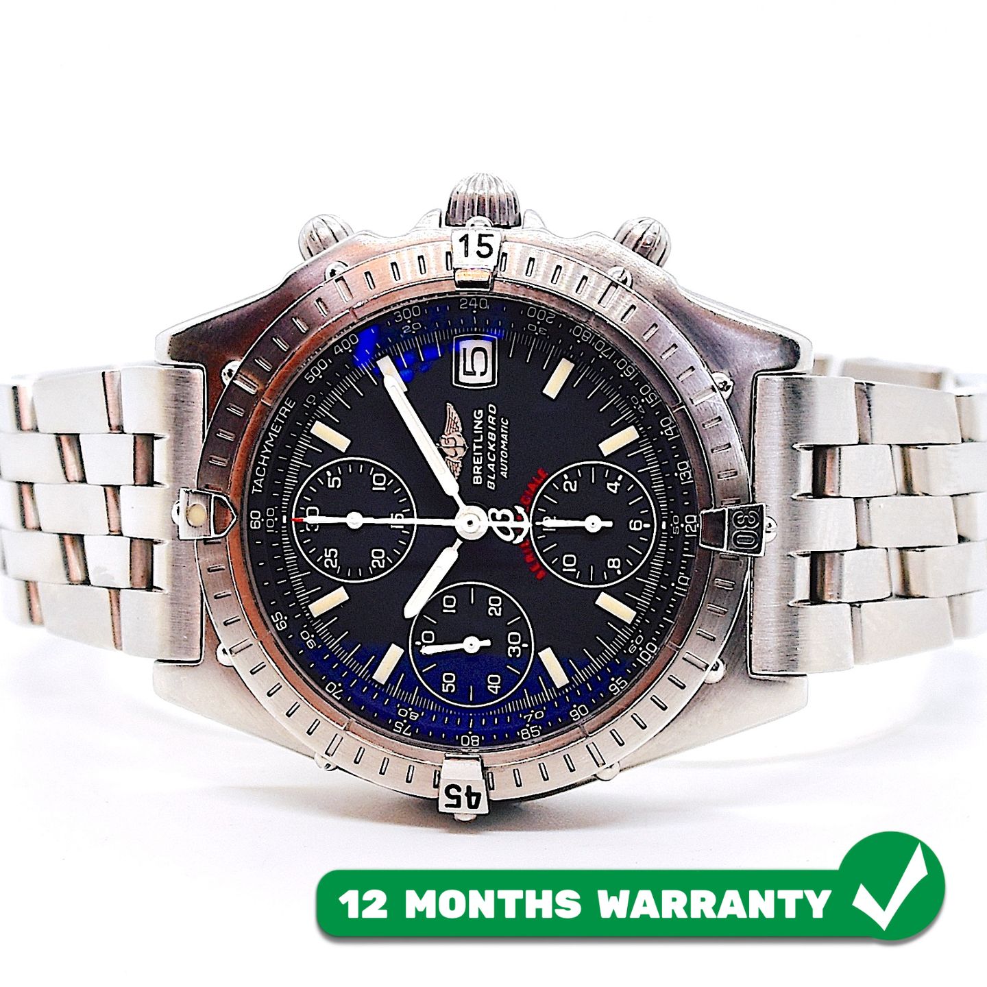 Breitling Chronomat A13050.1 (1999) - Zwart wijzerplaat 39mm Staal (1/8)