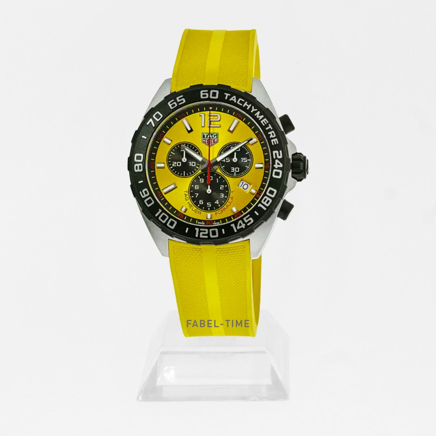 TAG Heuer Formula 1 Quartz CAZ101AM.FT8054 (2024) - Geel wijzerplaat 43mm Staal (1/1)